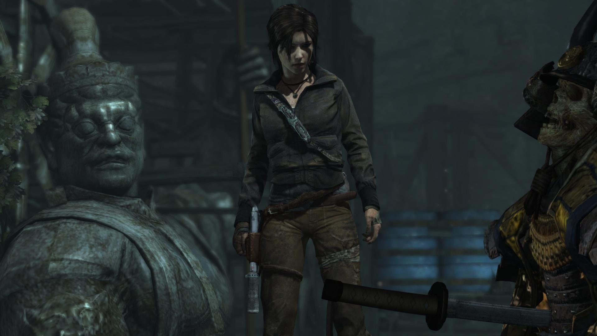 1920x1080 Lara Croft Tombraider Samurai Oni wallpaperx1080