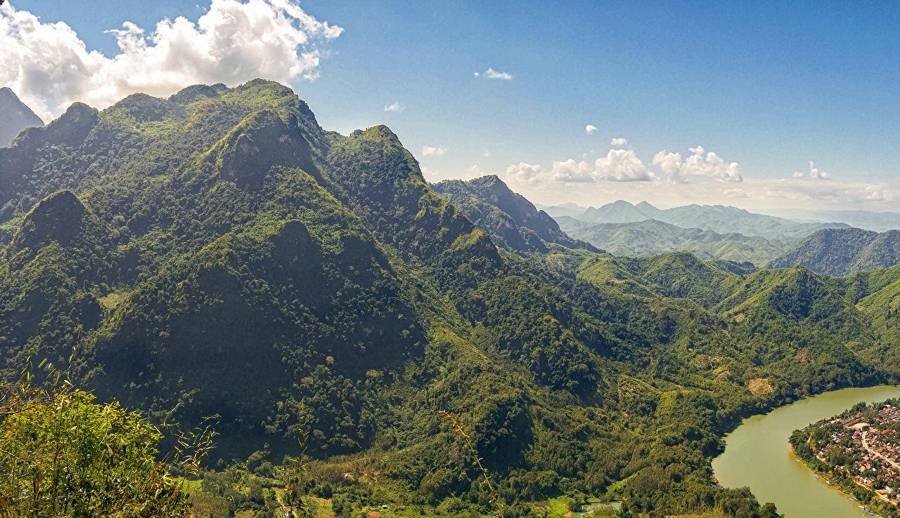 1280x738 Wallpaper Nong Khiaw Laos Nature Mountains Forests Rivers