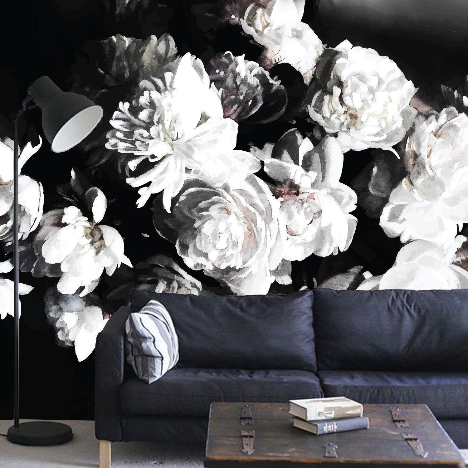 1500x1500 Vintage Peonies Wallpaper. Anewall Mural Wallpaper
