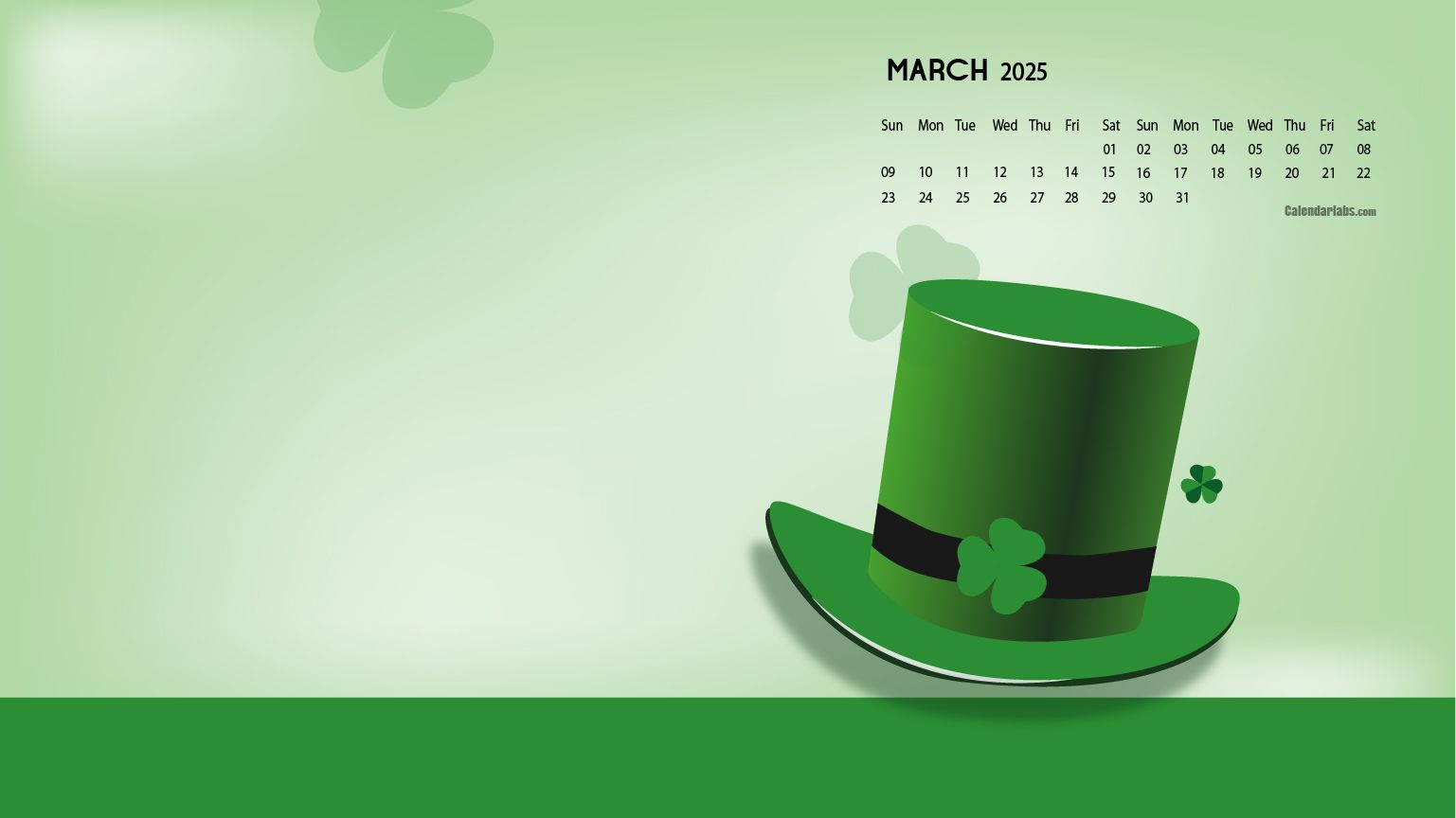 1537x864 March 2025 Desktop Wallpaper Calendar
