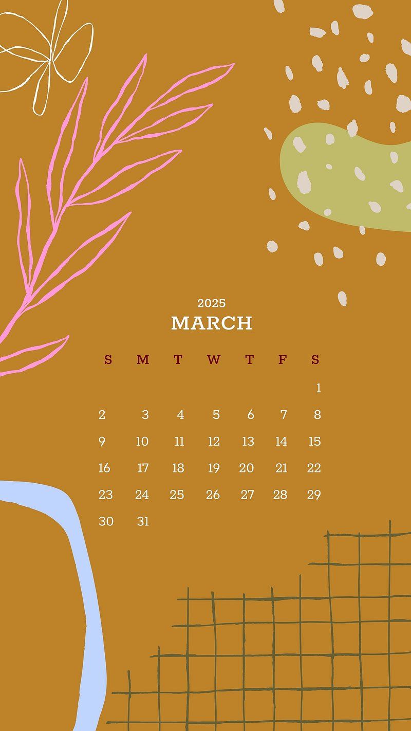 800x1422 March 2023 Calendar Wallpaper Image