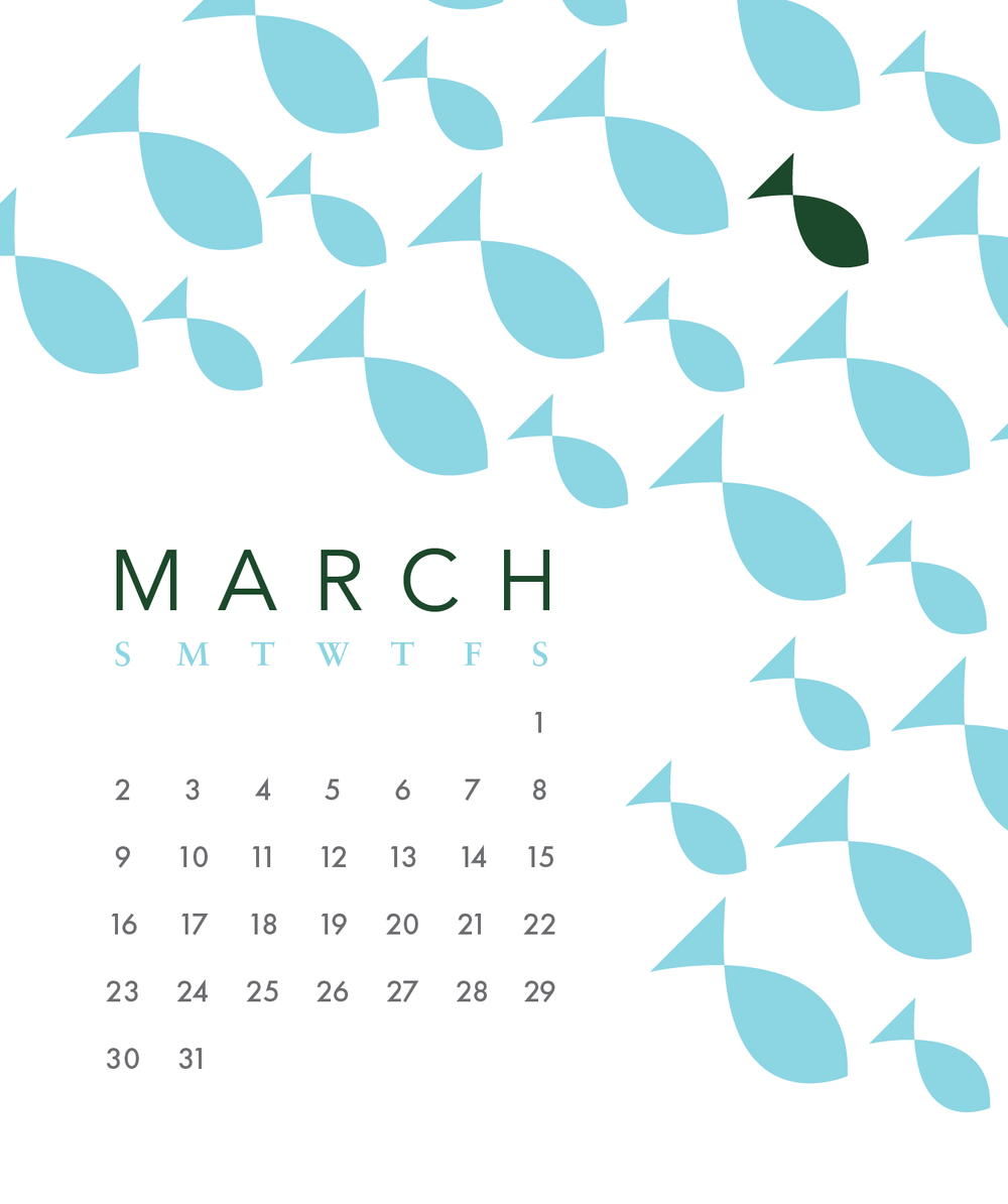 1000x1194 Desktop Calendar