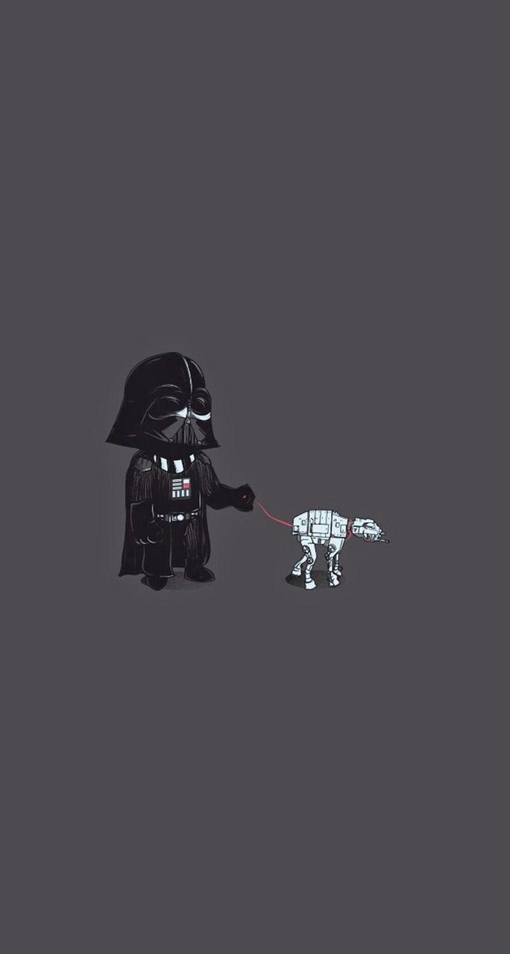 736x1377 Darth Vader Walking AT AT Illustration Hình nền iPhone 5 HD