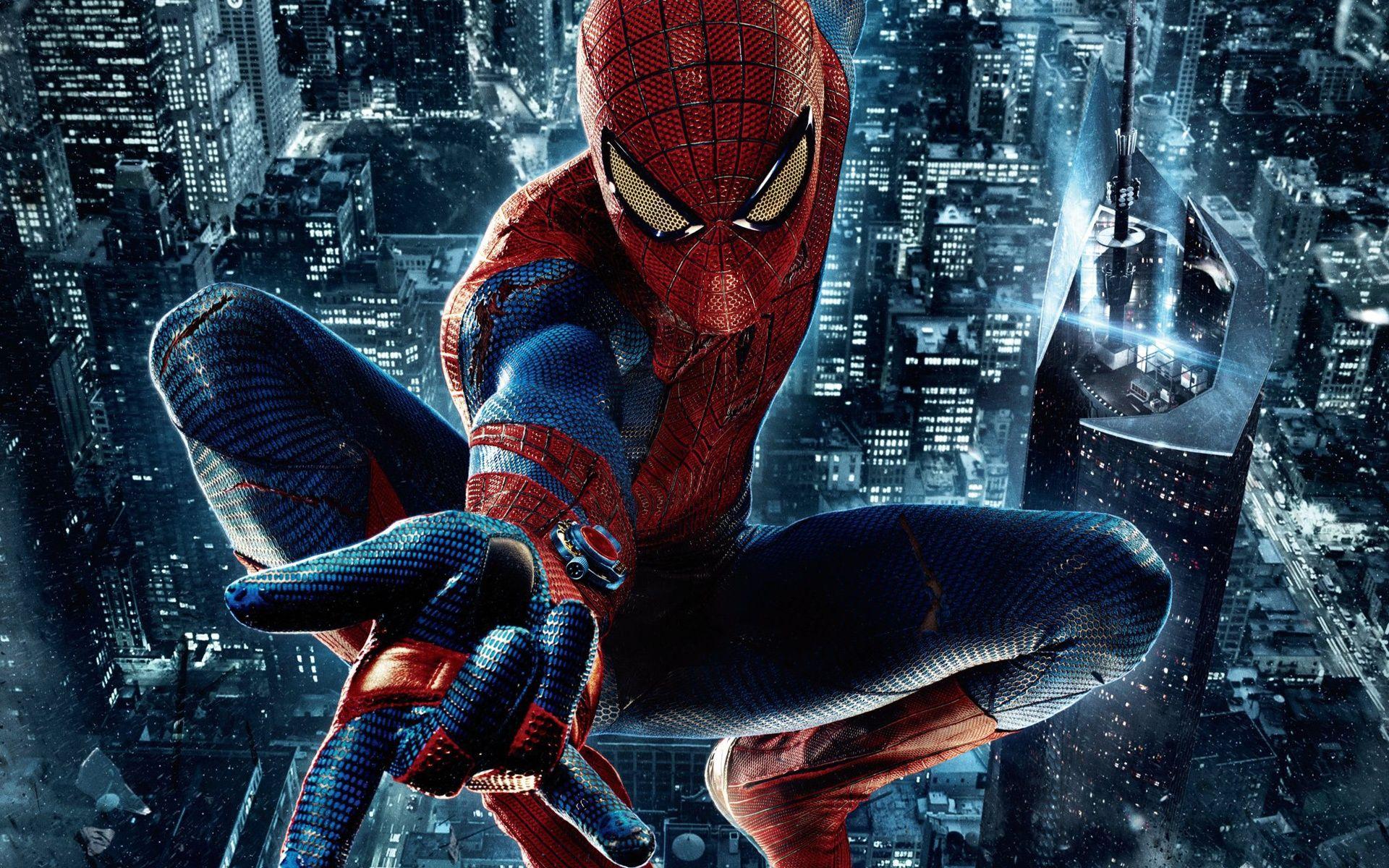 1920x1200 The Amazing Spider Man, Night City Wallpaper. Movies And Tv Series