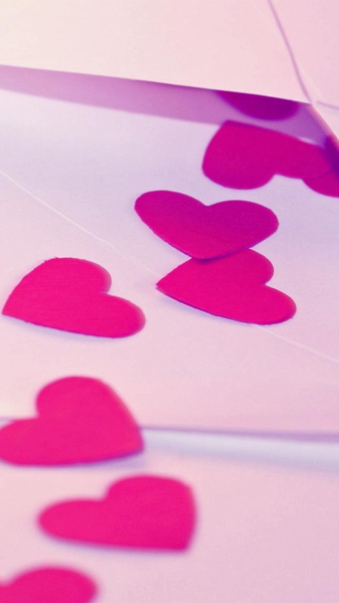 1080x1920 Love Pink Wallpaper for iPhone