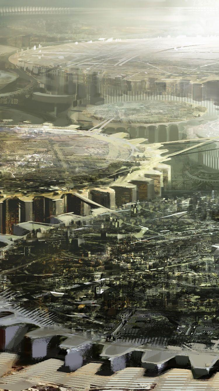 750x1334 Futuristic City iPhone Wallpaper