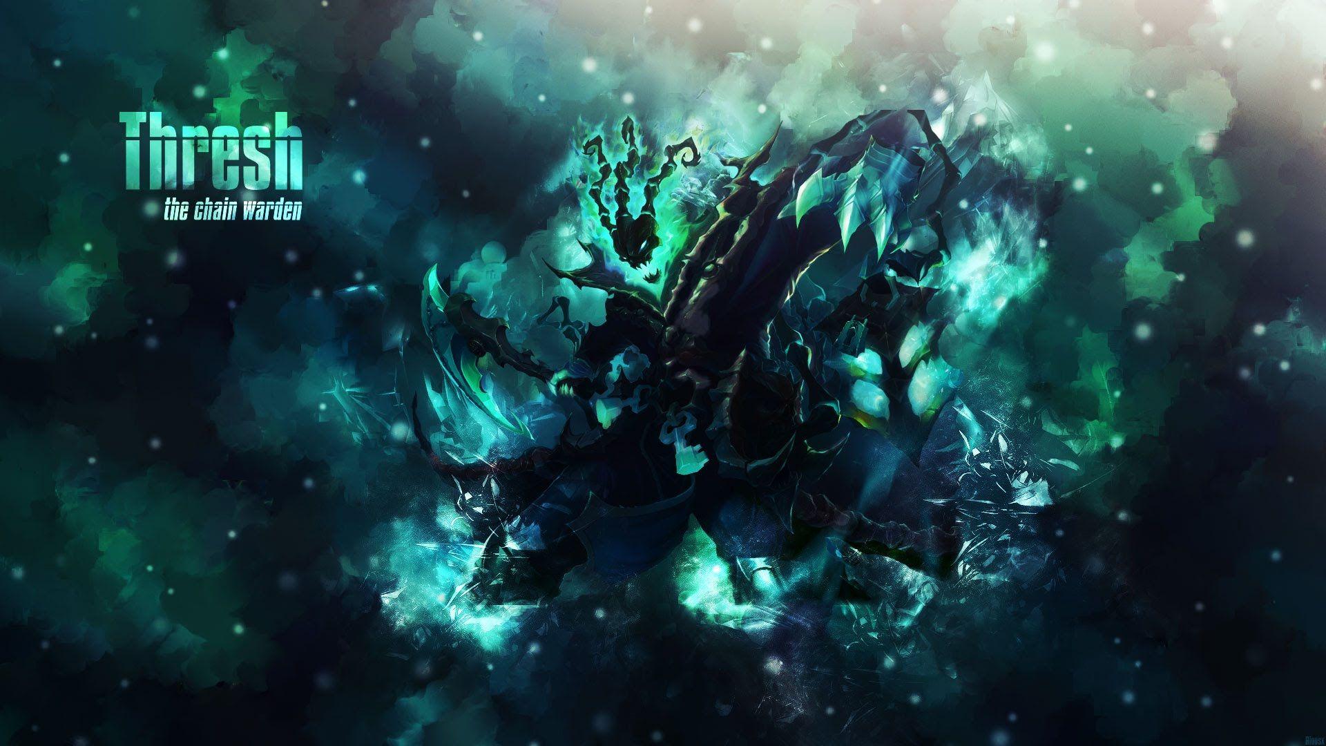 1920x1080 Download Thresh Speed Art League of Legends Photohop