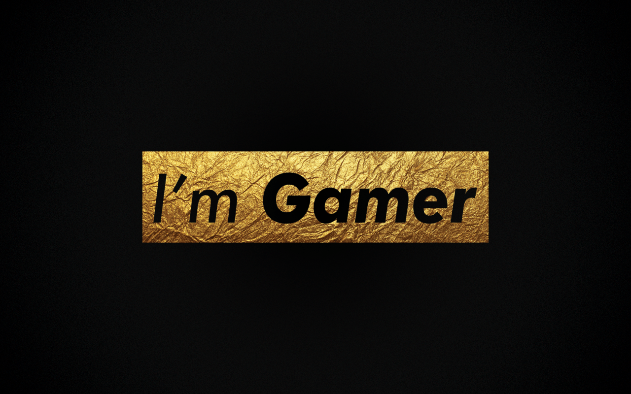 1280x800 Download 1280x800 I'm Gamer, Inscription Wallpaper