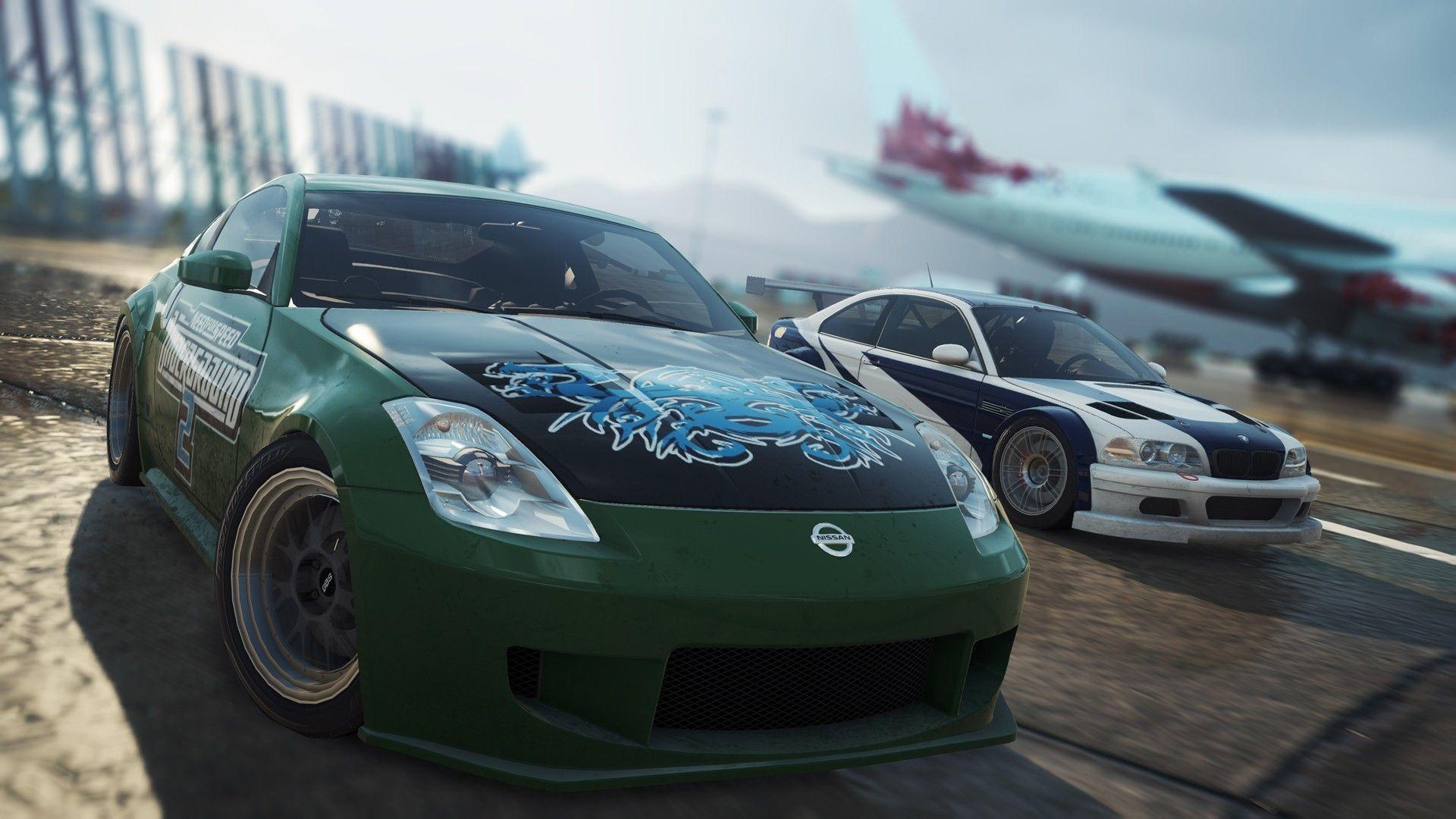 1920x1080 Nissan 350Z, BMW M3 GTR, BMW, Nissan, Need for Speed, Need
