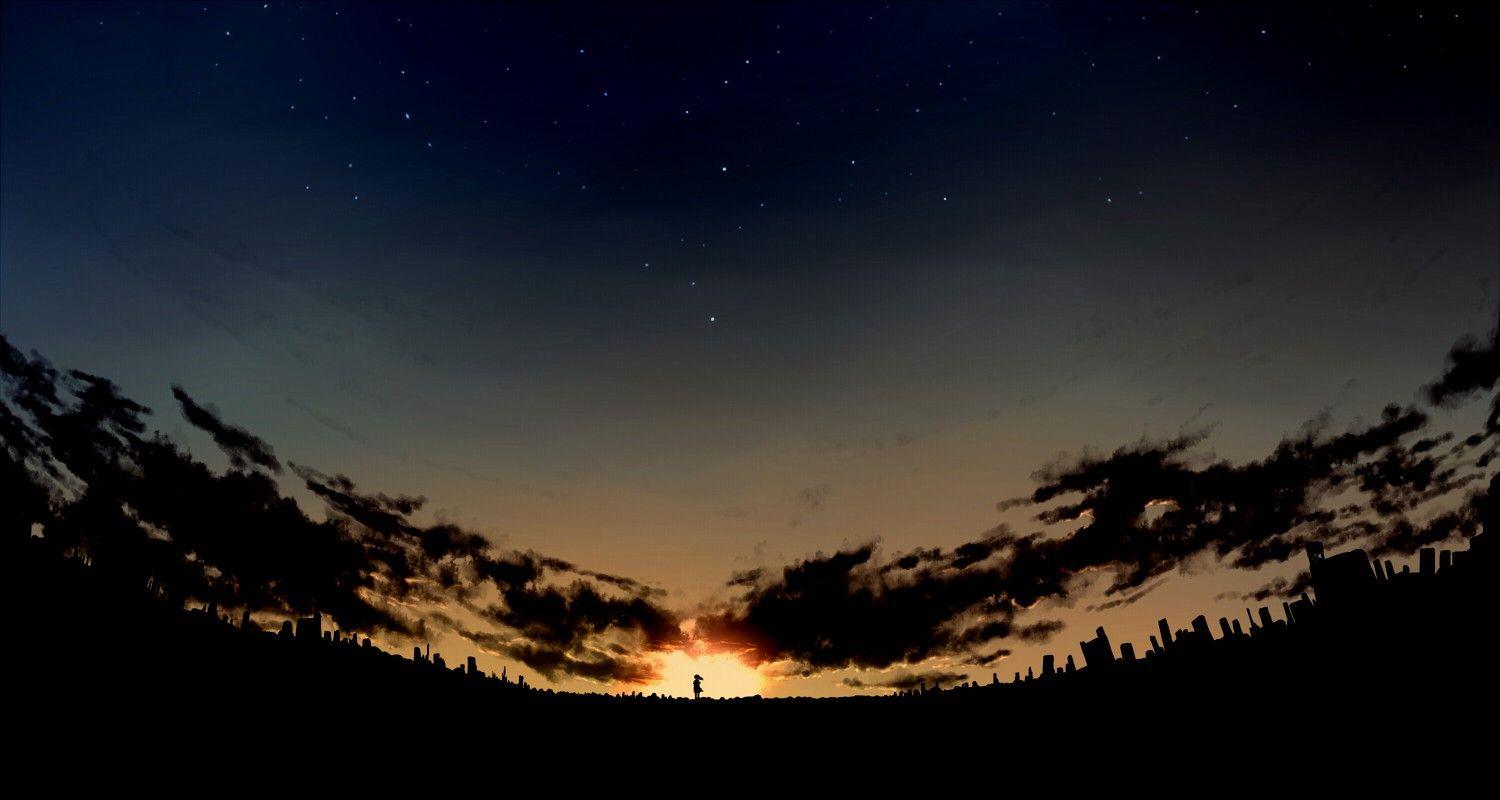 1500x800 #sunlight, #artwork, #sky, #alone, #city, #sunset