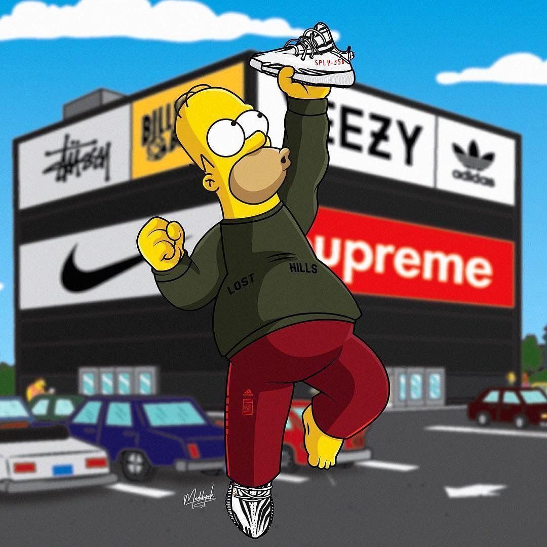 1080x1080 Free download Supreme Bart Simpson Wallpaper Top Supreme