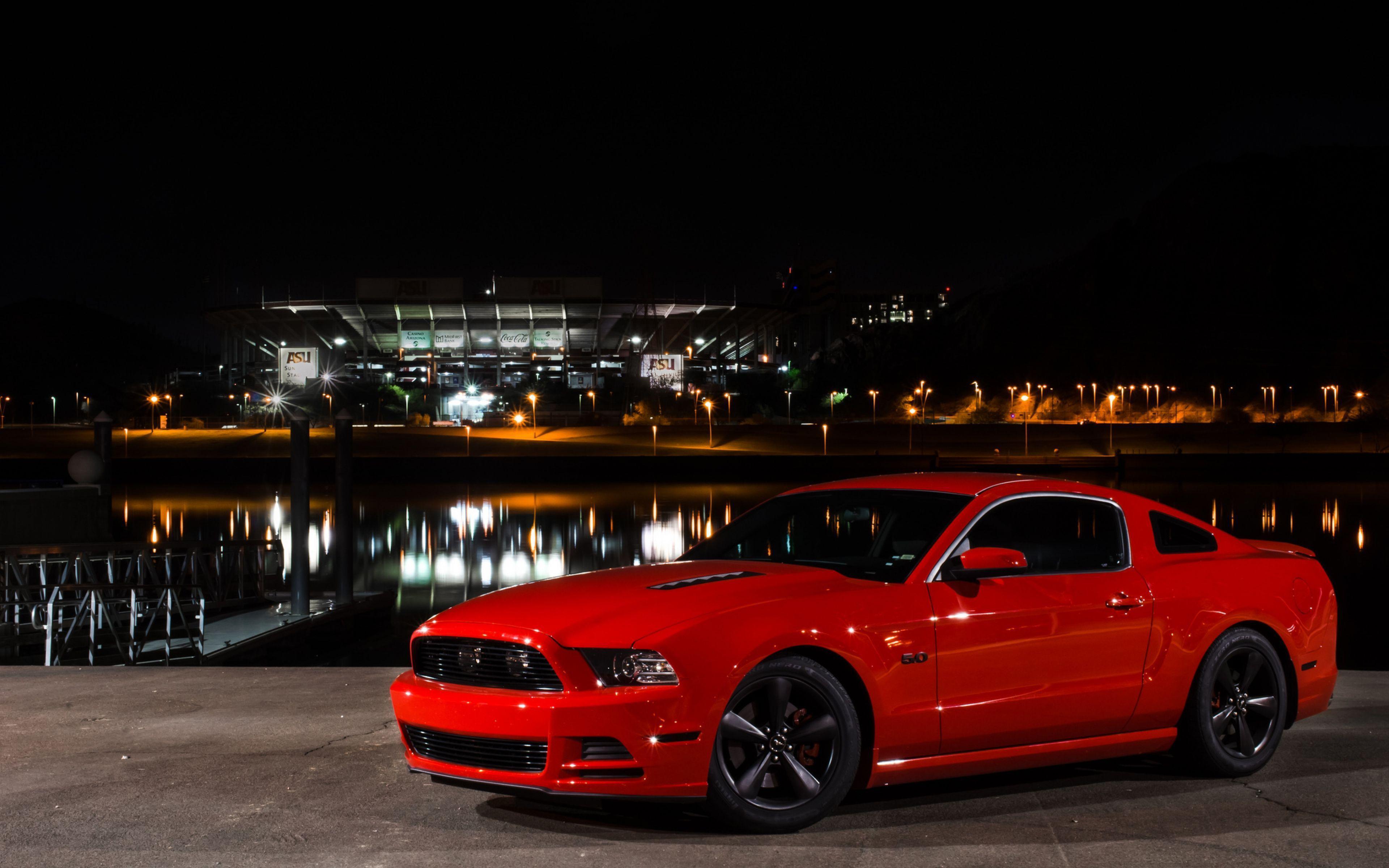 Red Ford Mustang Wallpapers Top Free Red Ford Mustang Backgrounds Wallpaperaccess