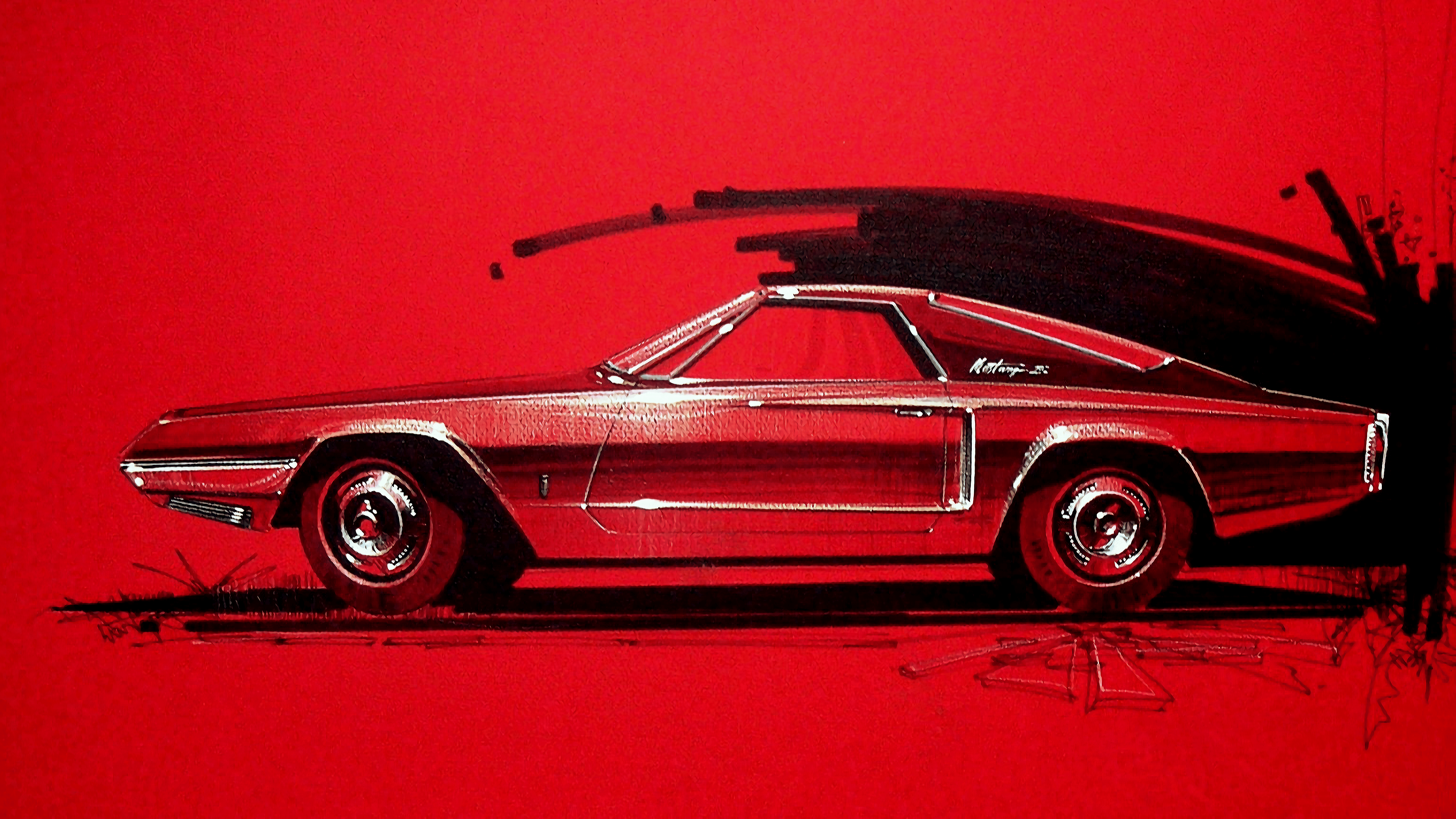 4592x2583 Ford Mustang 1961 Concept (John J. Telnack) 4592x2583