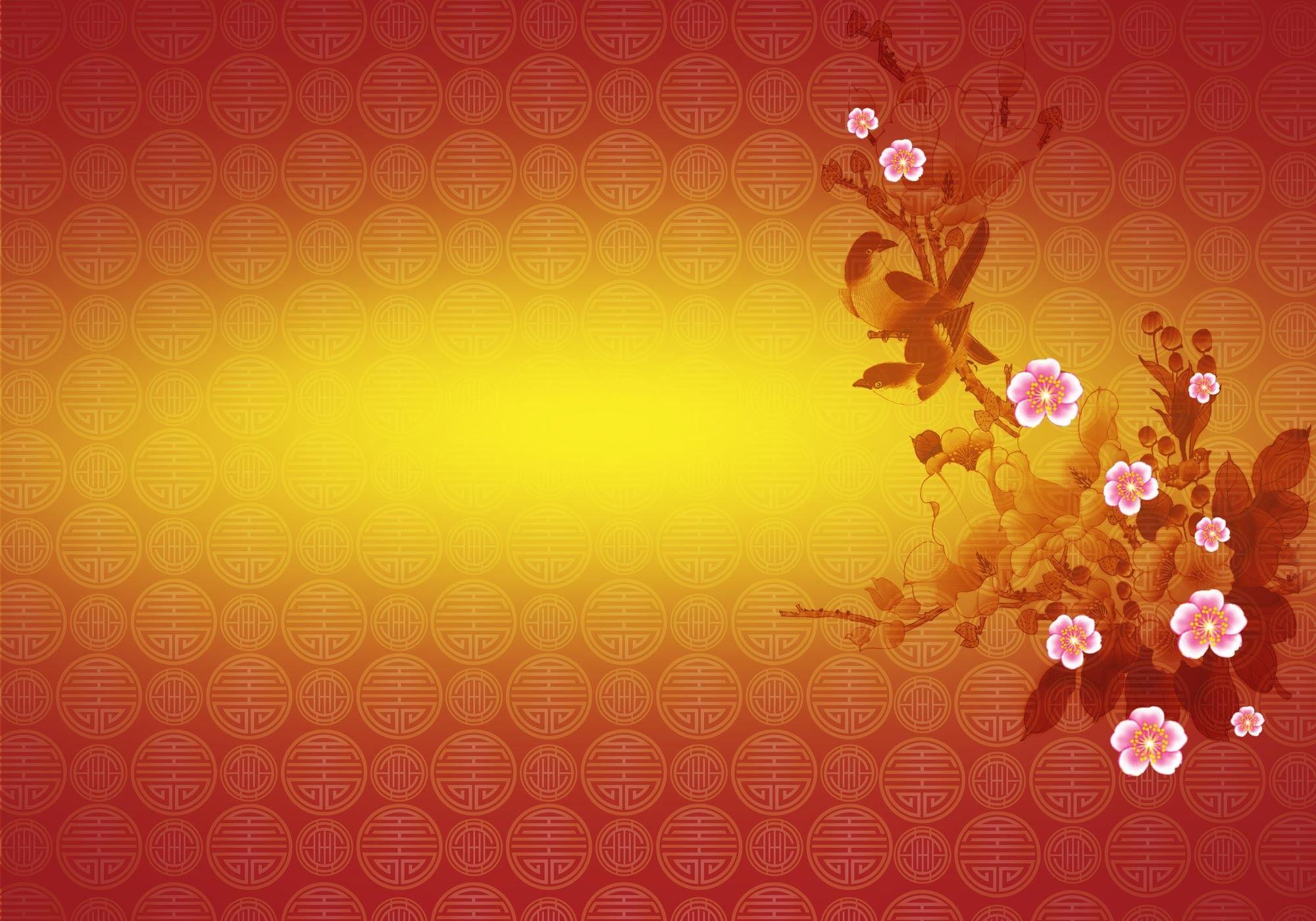 chinese new year cherry blossom art