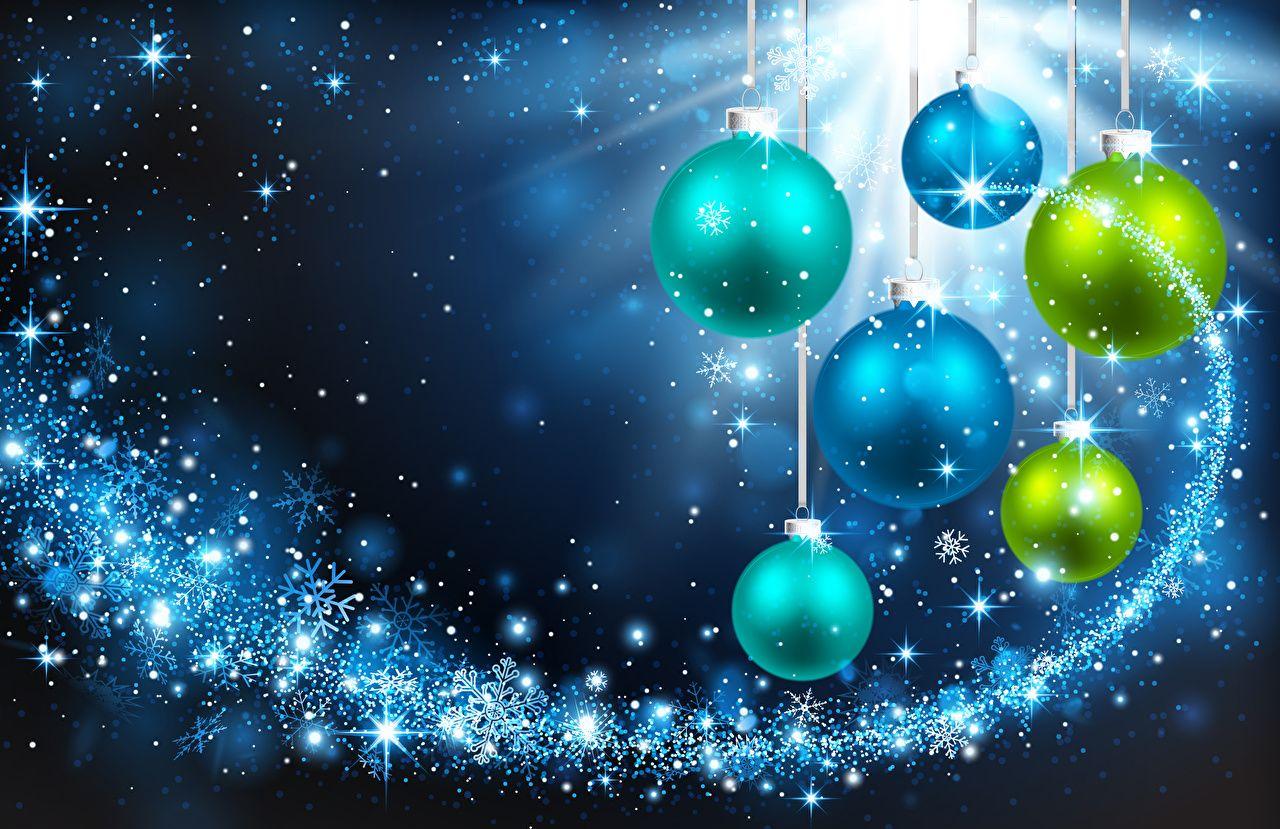 1280x829 Desktop Wallpaper Christmas Snowflakes Balls