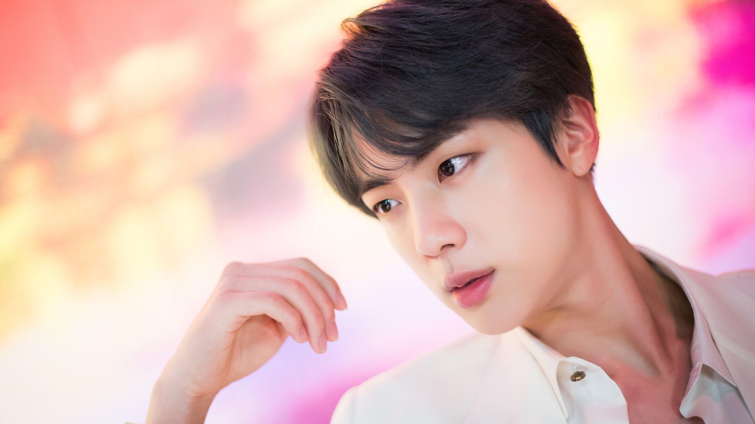 2560x1440 Jin BTS Boy With Luv 4K Wallpaper