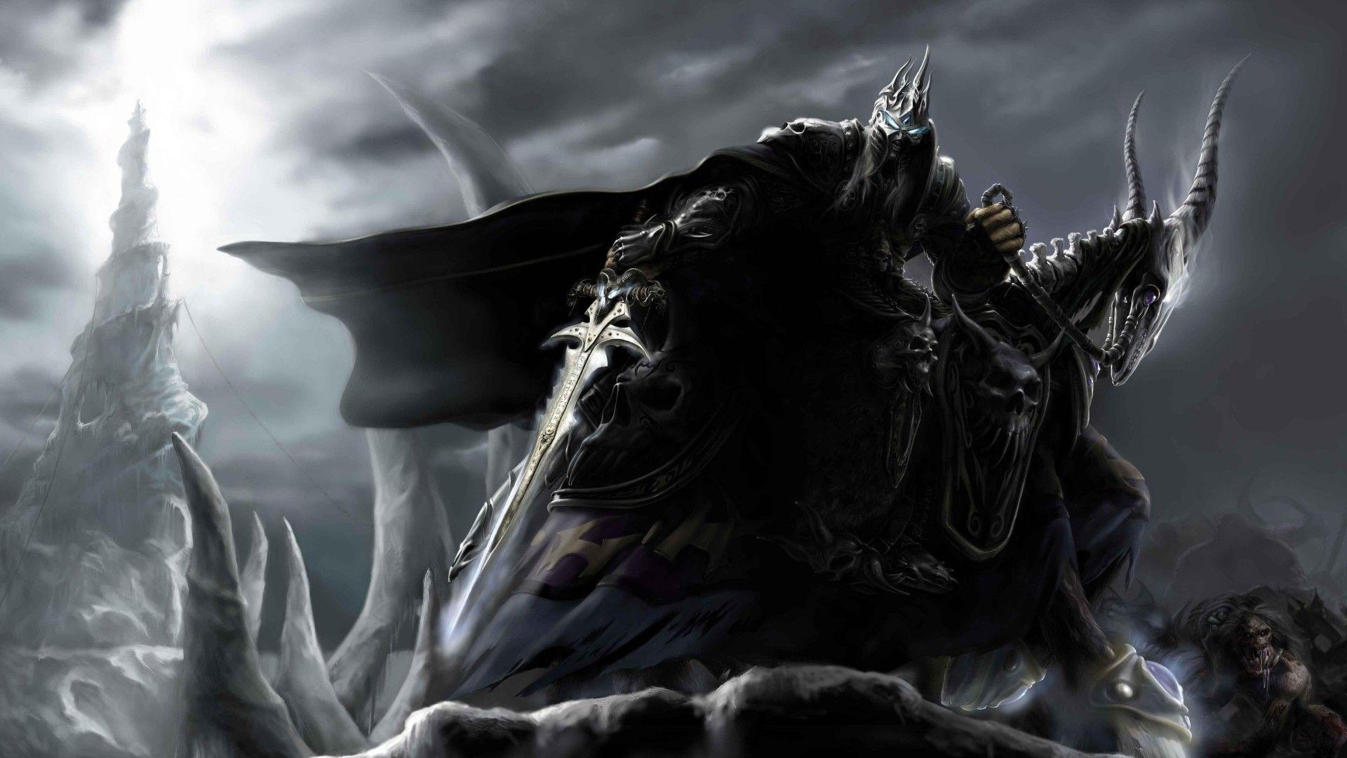 1920x1080 Download wallpaper warcraft the frozen throne, arthas