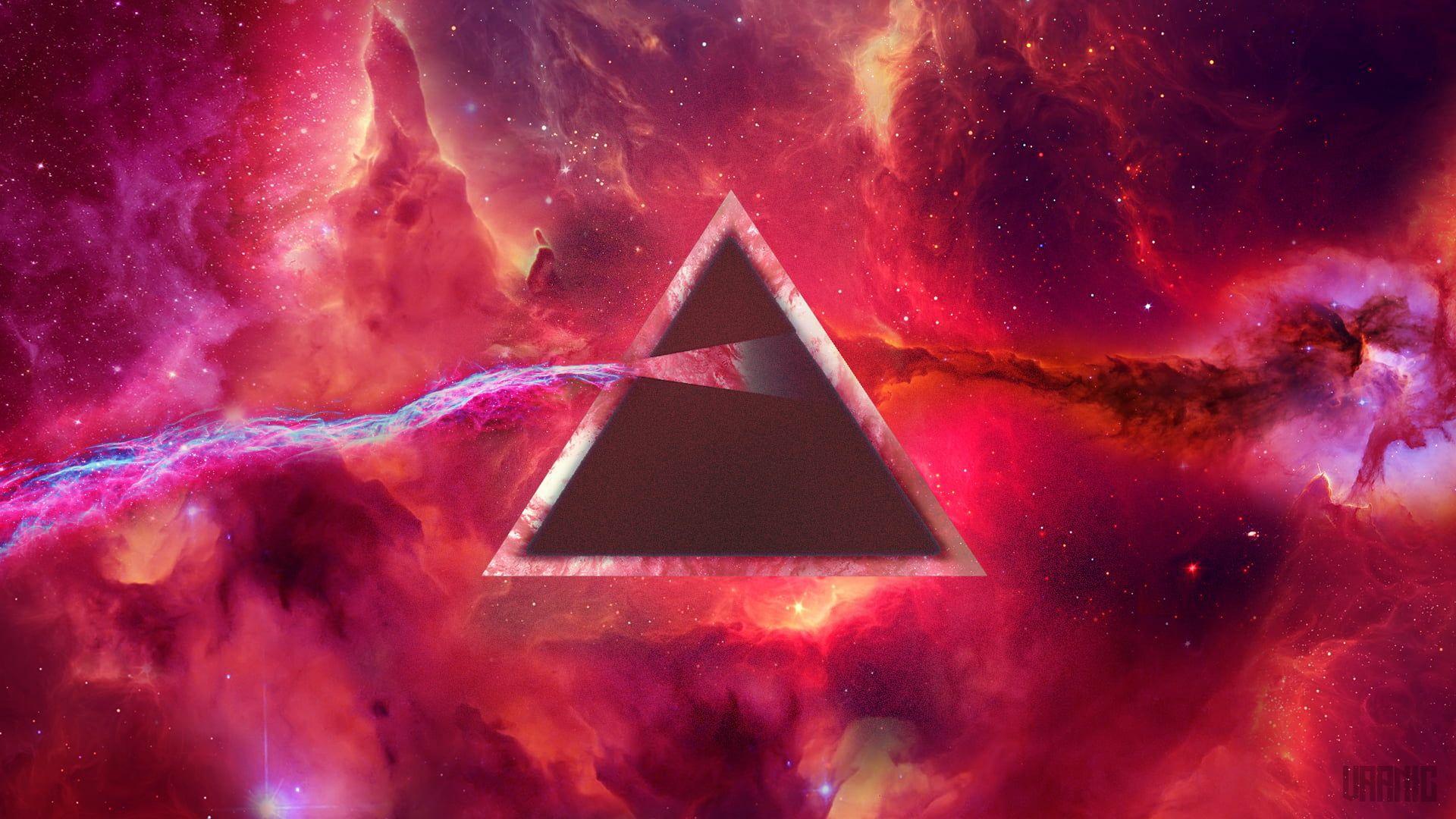 1920x1080 Dark Side of the Moon by Pink Floyd album, Pink Floyd, The Dark Side of the Moon, Nebulosa Roseta, Andromeda HD wallpaper