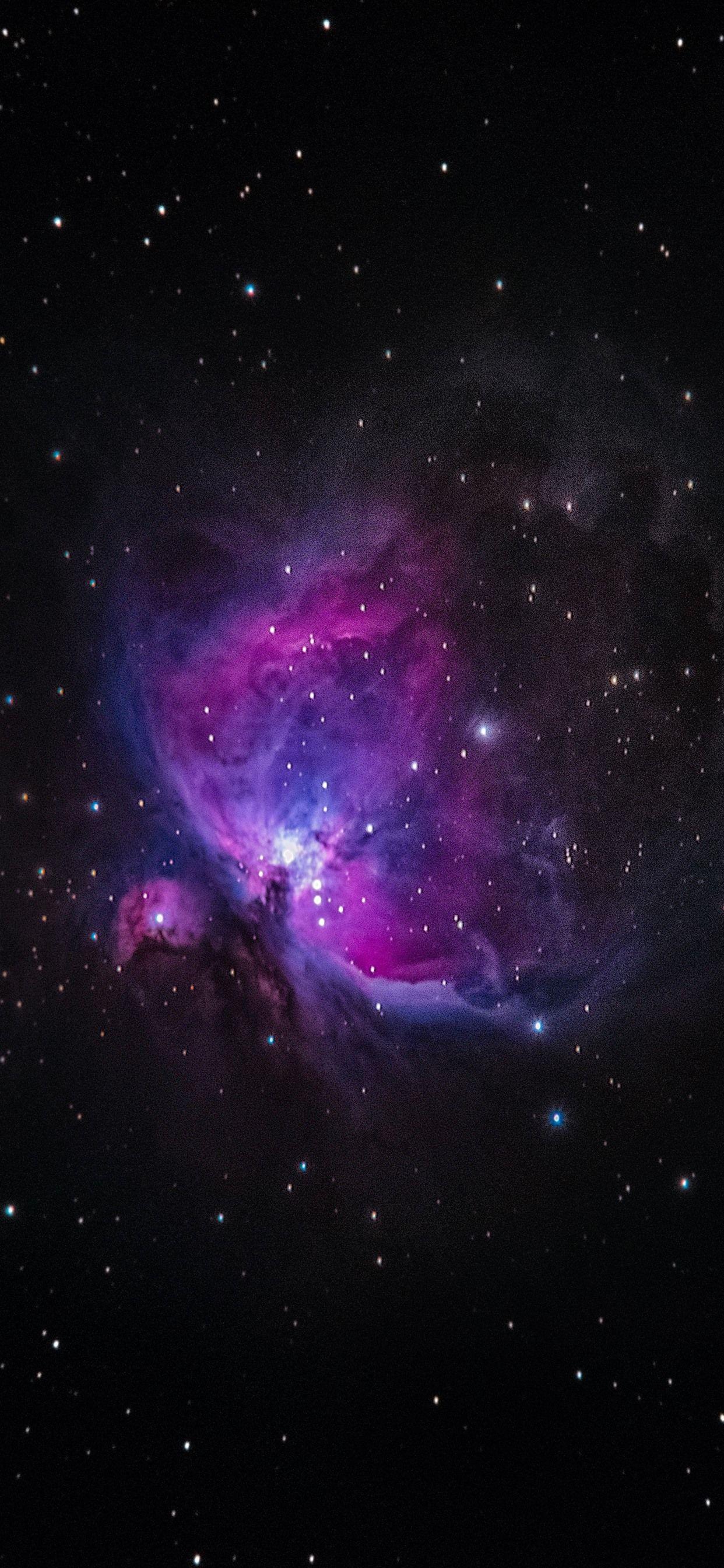 1242x2688 Wallpaper Galaxy, stars, space, purple 5120x2880 UHD 5K
