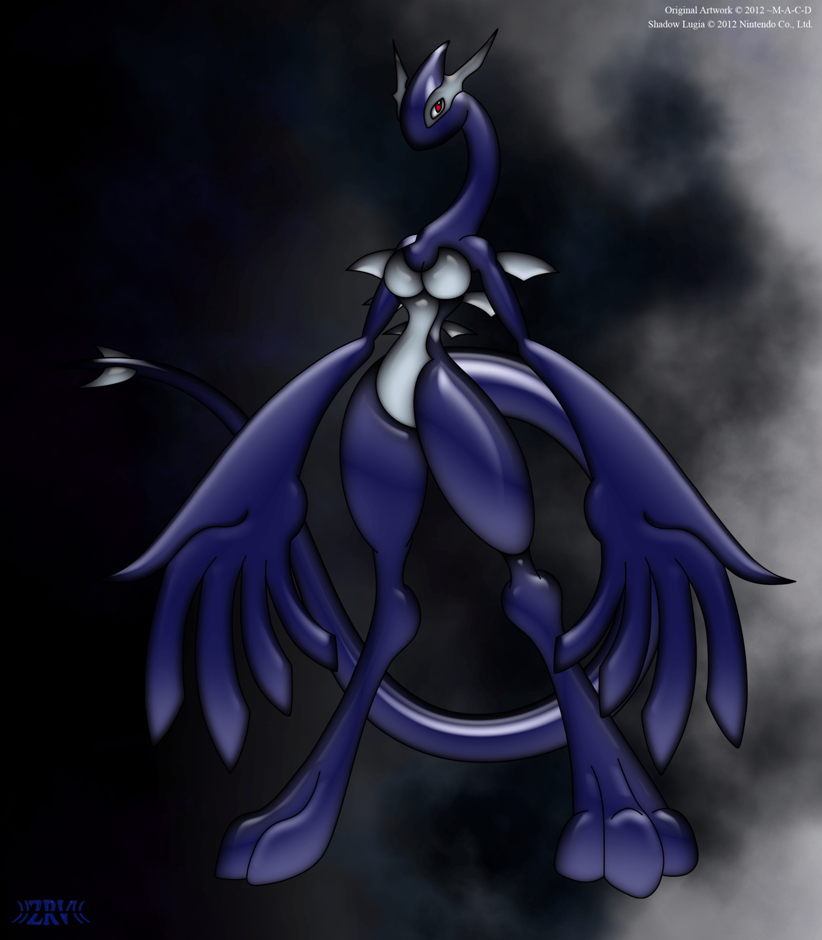 1600x1829 Anthro Shadow Lugia -Tribute