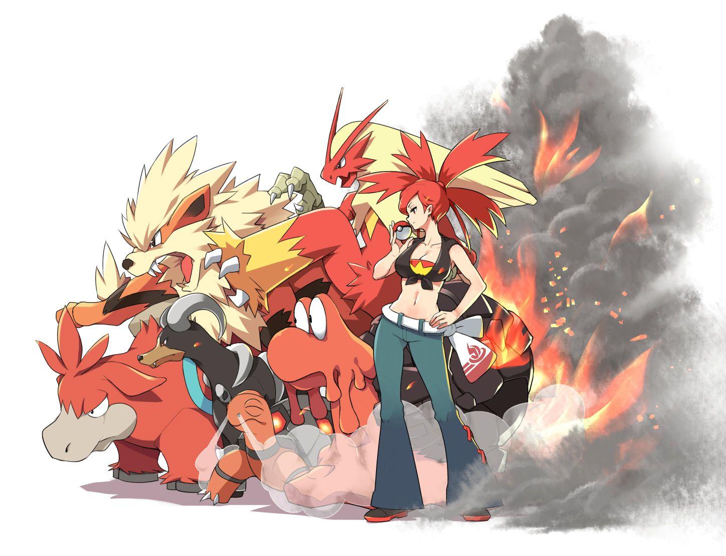 1448x1108 arcanine asuna (pokemon) blaziken breasts camerupt cleavage