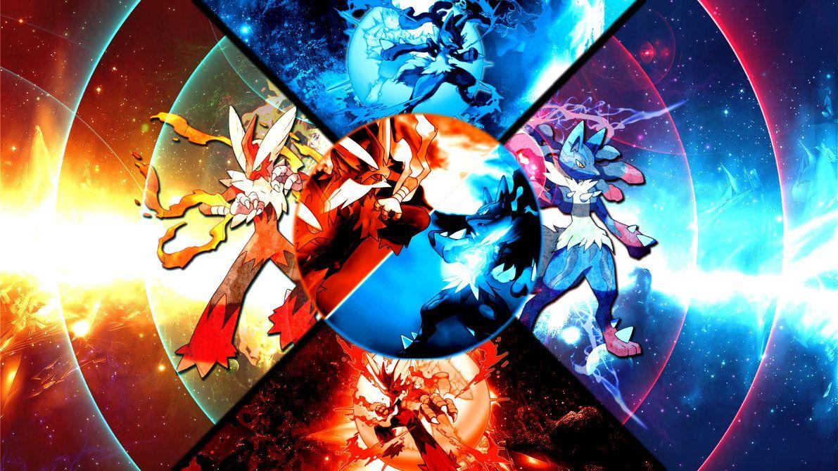 1191x670 Mega Lucario Wallpaper
