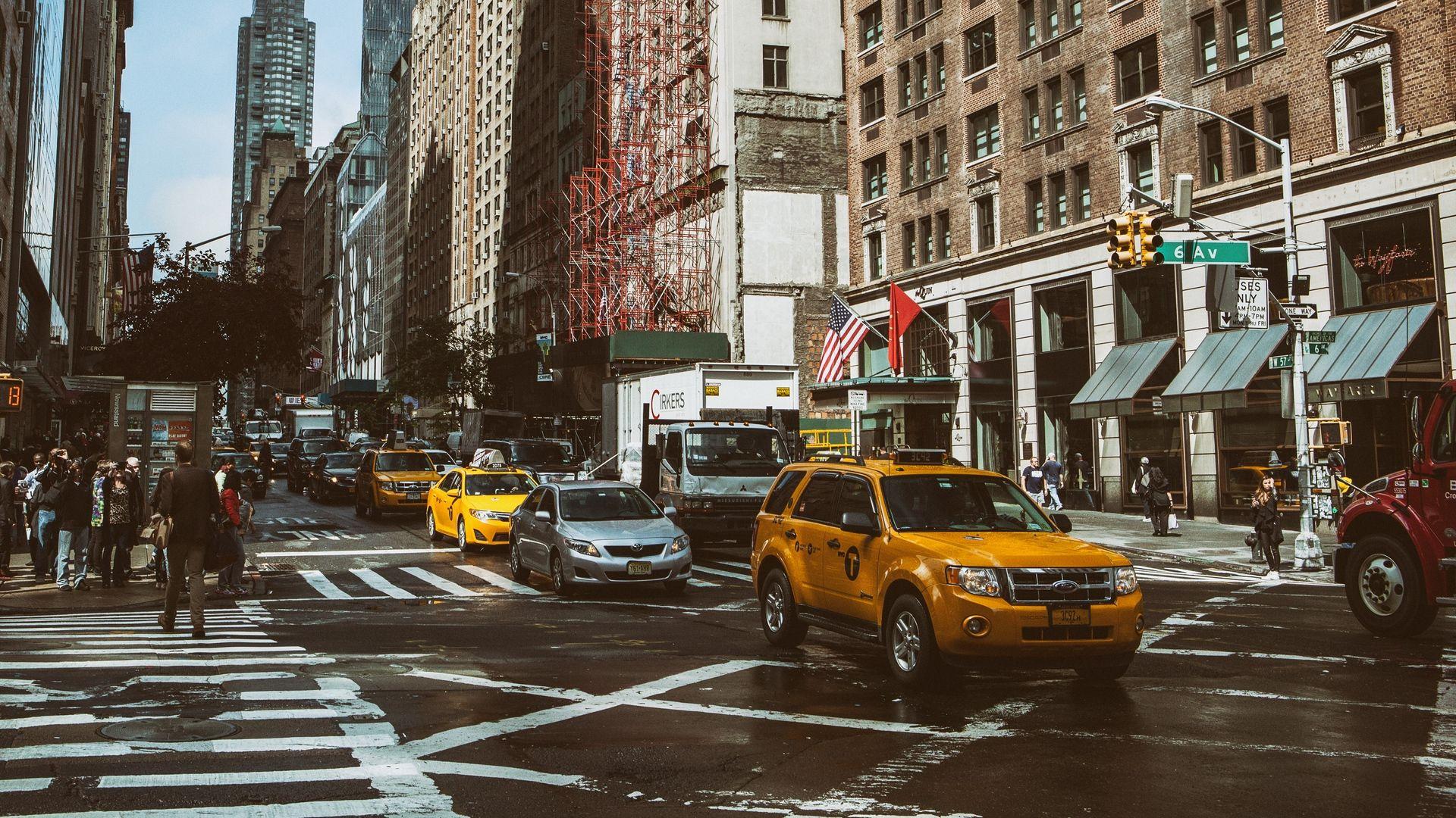 1920x1080 Download wallpaper 1920x1080 manhattan, new york, street