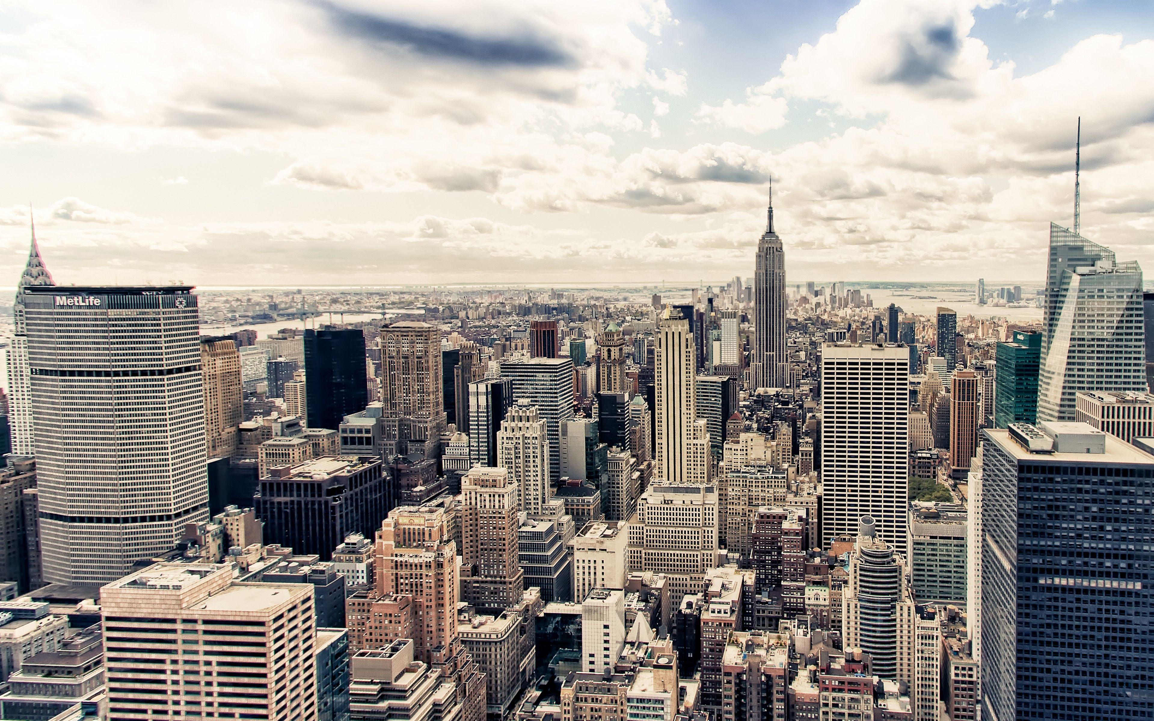 3838x2400 Manhattan Skyscrapers, New York widescreen wallpaper. Wide