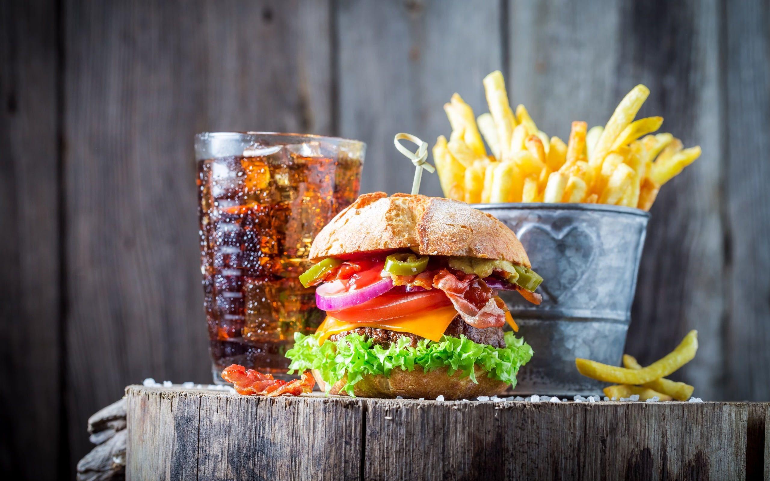 Hamburger And French Fries