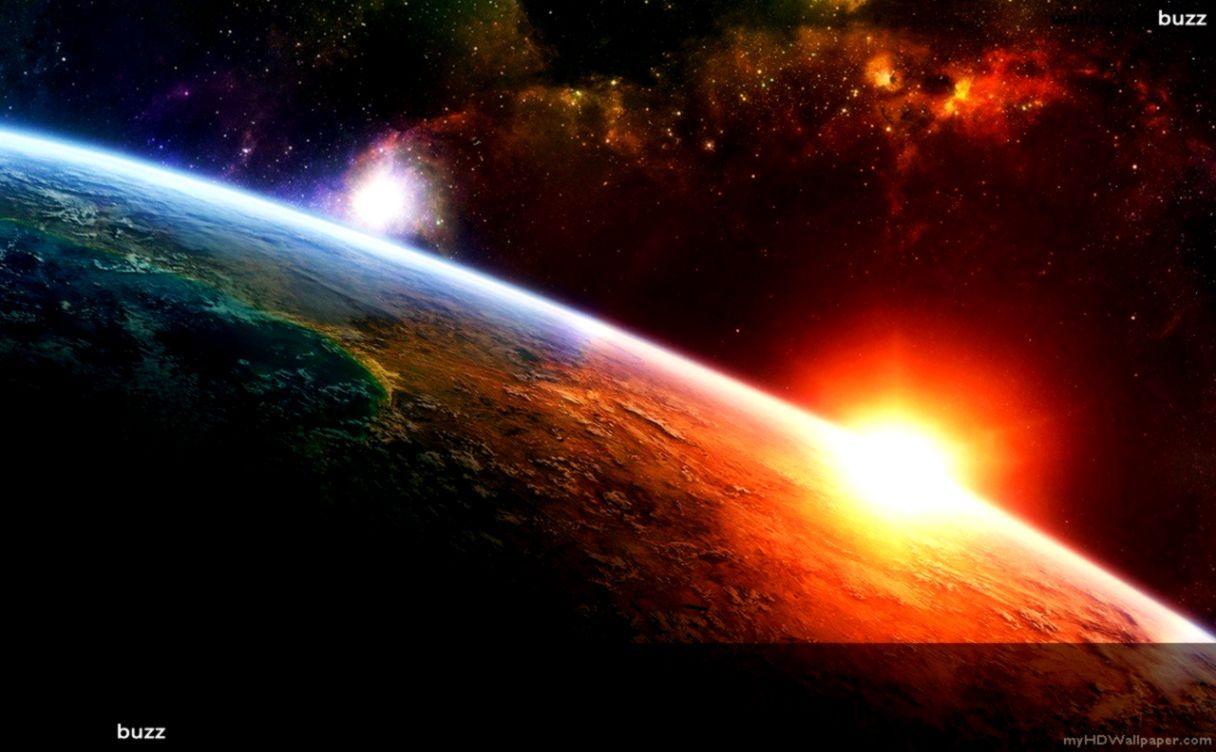 1216x752 Astronomy Planet And Sun Wallpaper HD
