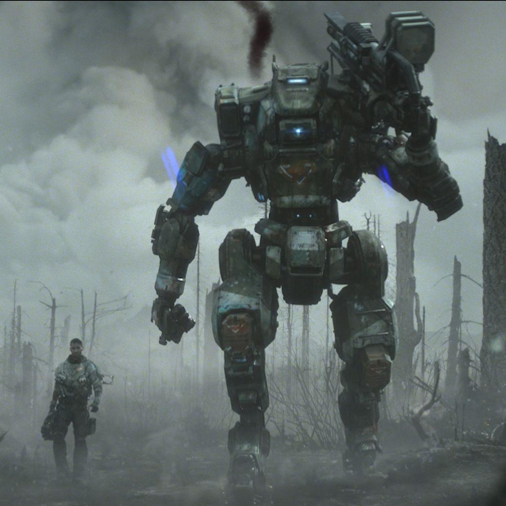 1036x1036 Titanfall Wallpaper Pilot And Titan, Download