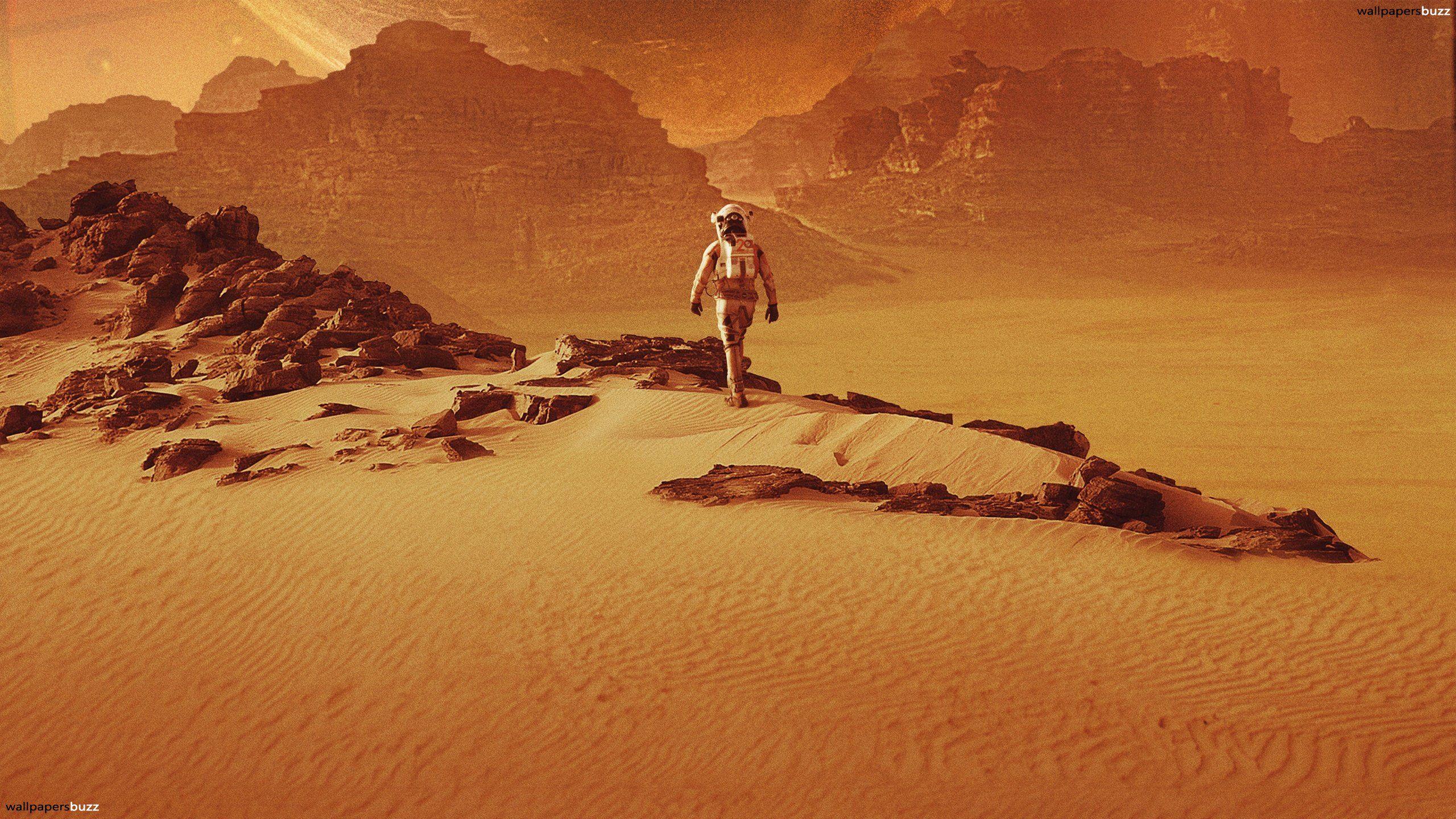 HD wallpaper Sci Fi Astronaut Mars Sunset  Wallpaper Flare