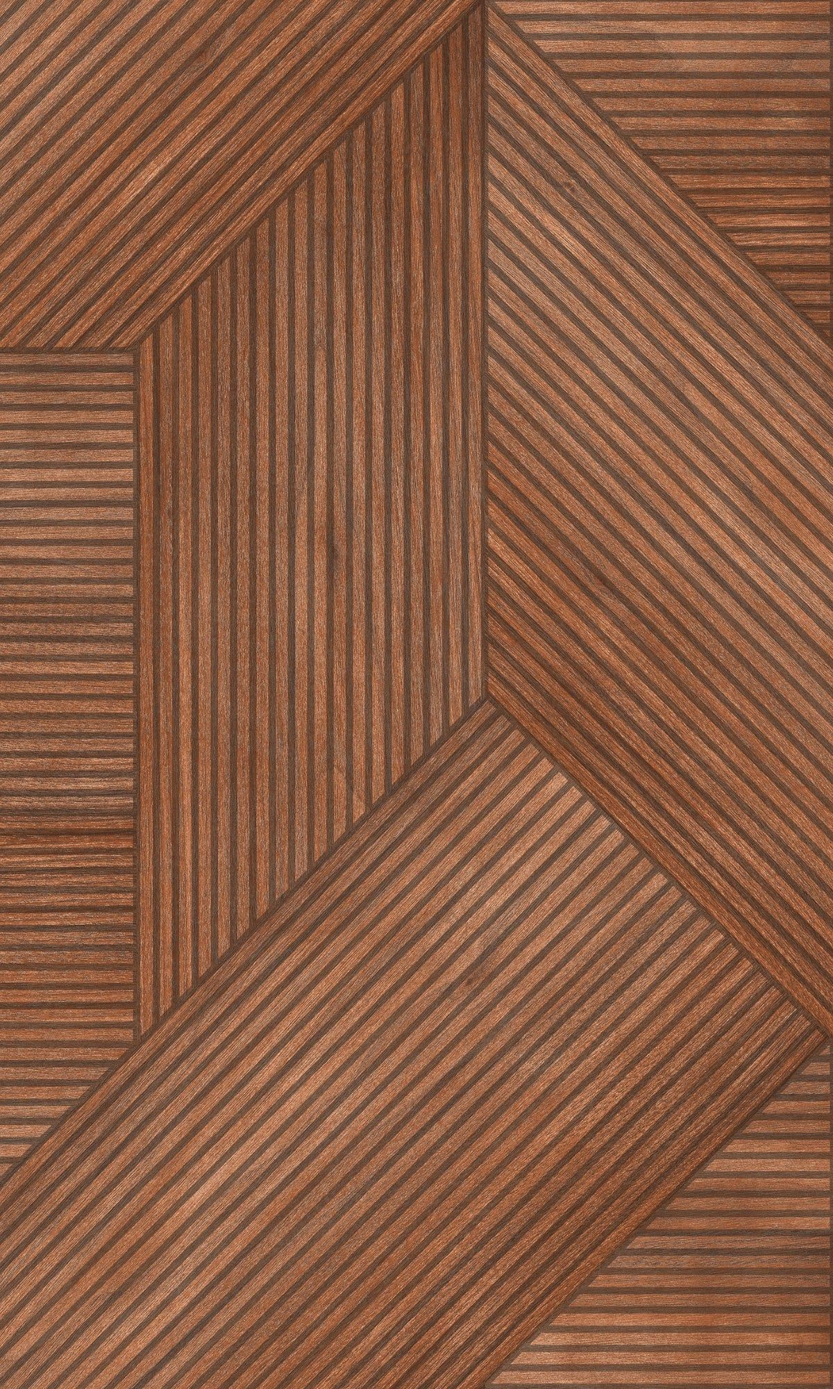 1200x2000 Textured Geometric Wood Panel Style Paste The Wall Wallpaper, Terracotta, Double Roll, Wallpaper,
