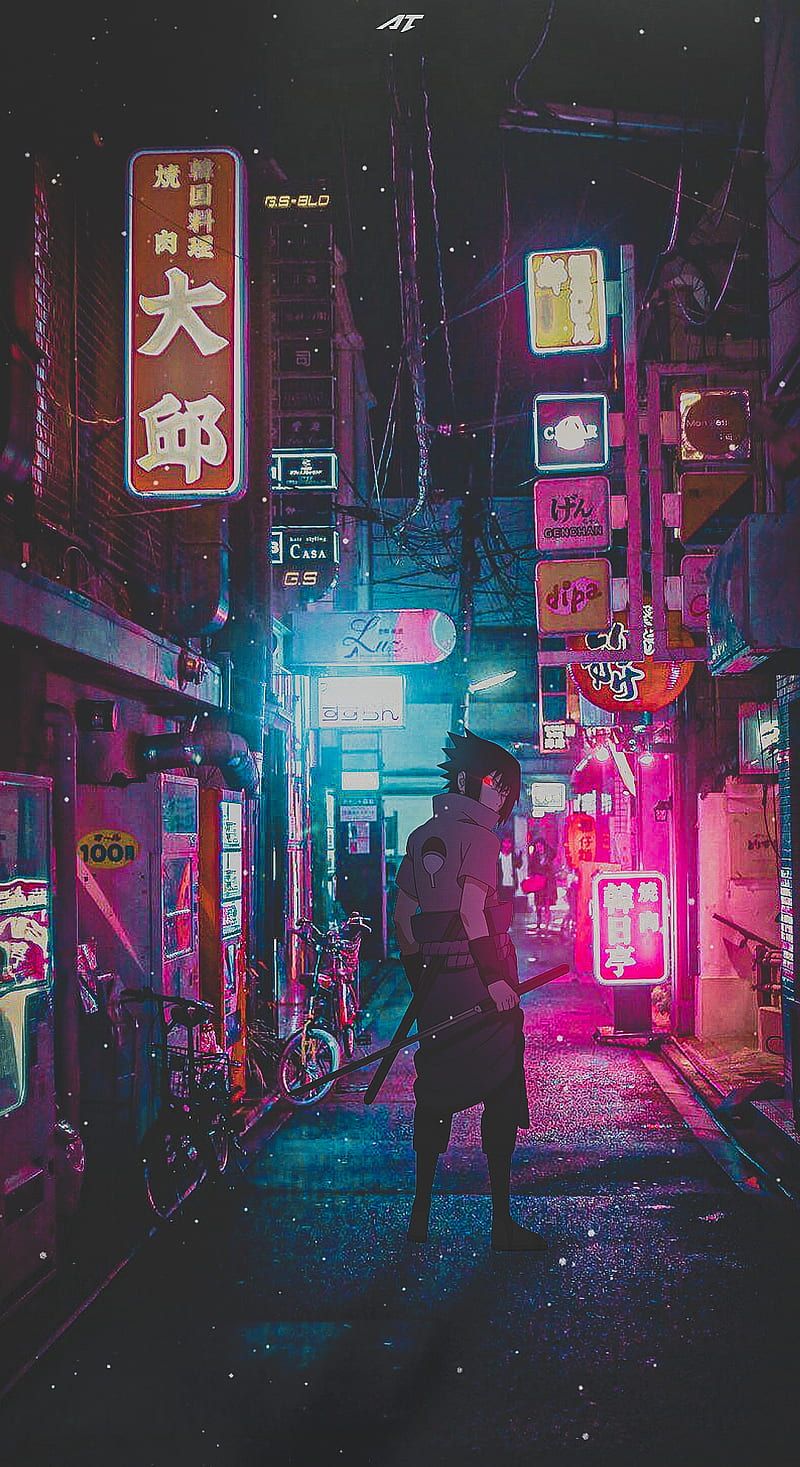 800x1467 Neon tokyo streets, art, city, japan