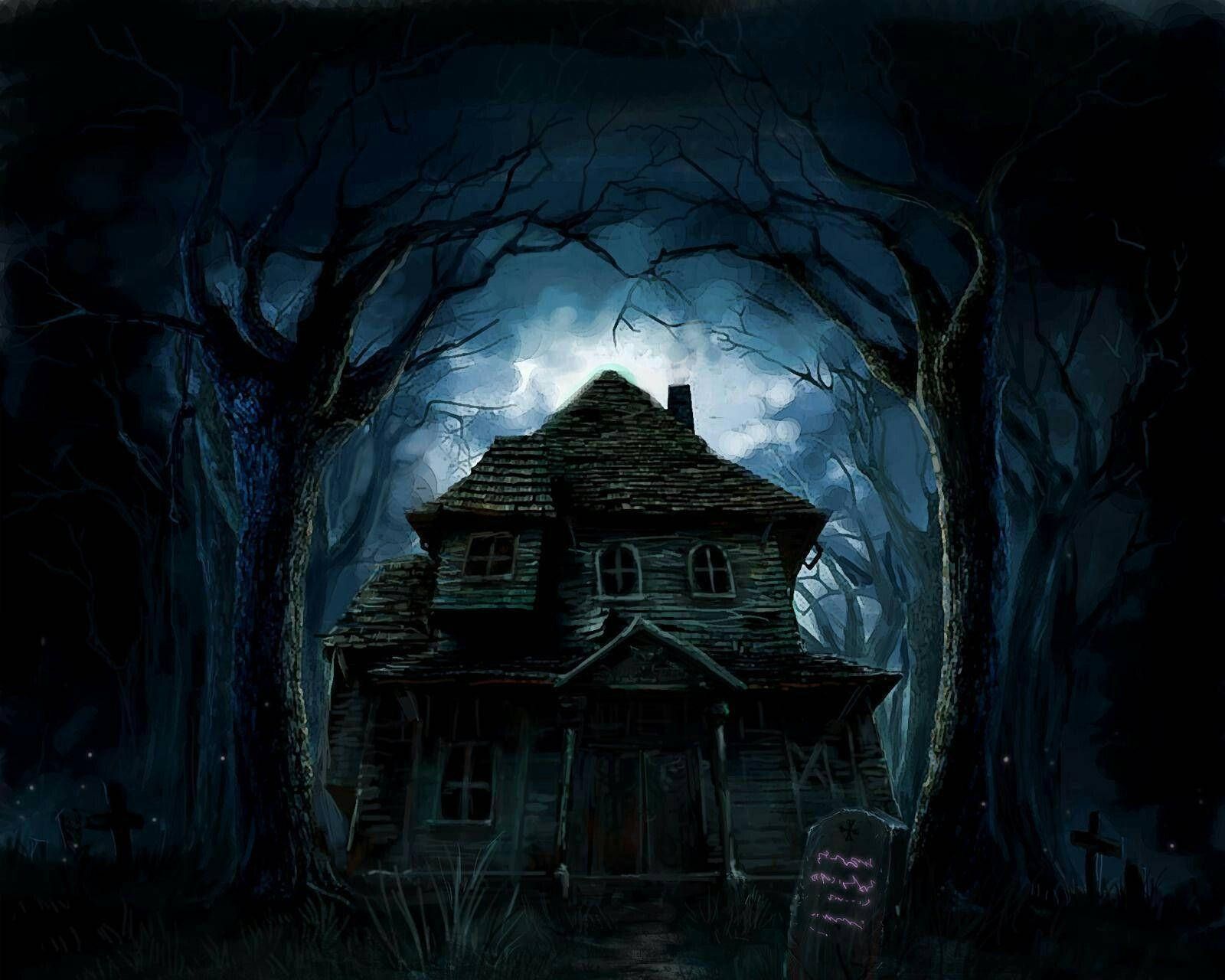 1600x1280 Haunted House Wallpaper