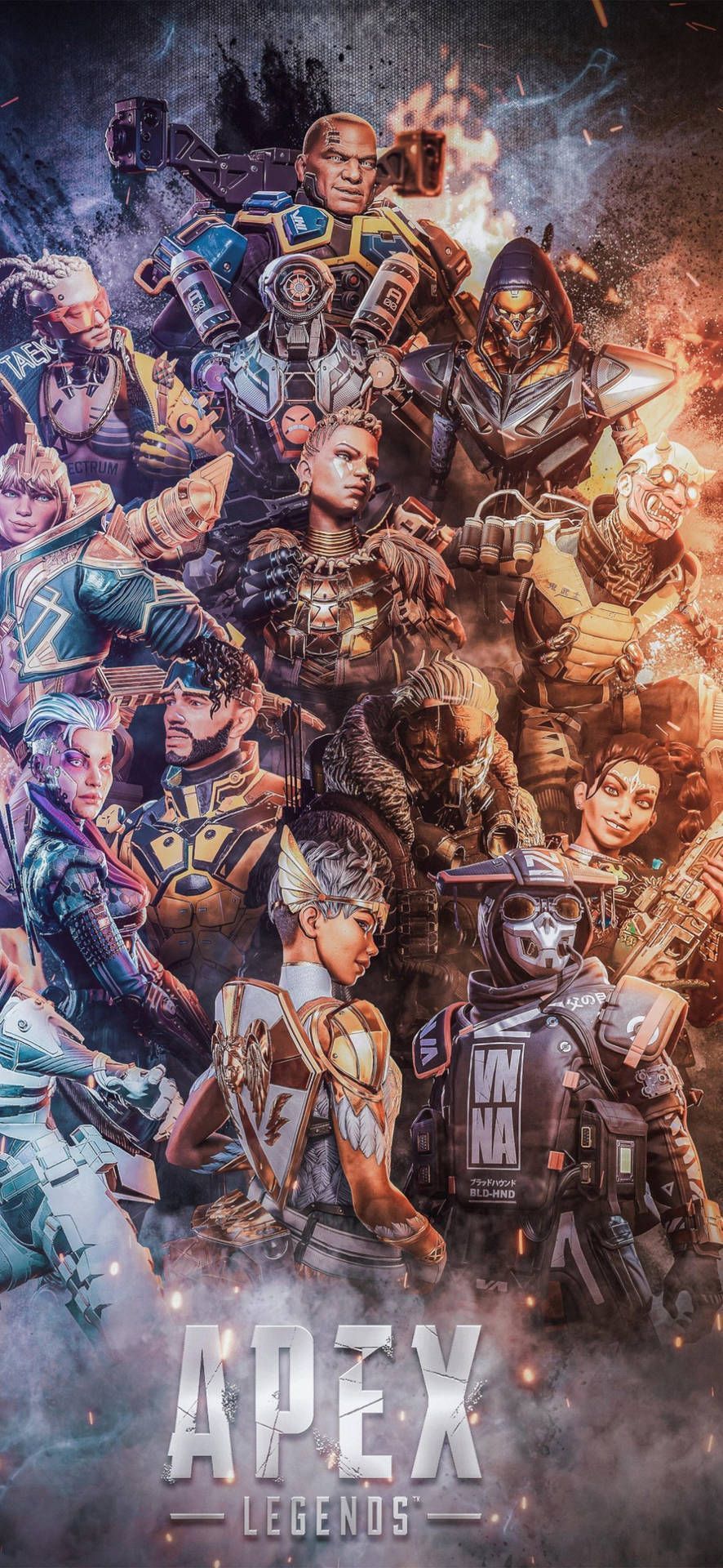 886x1920 Apex Legends HD 2023 Gaming Wallpaper