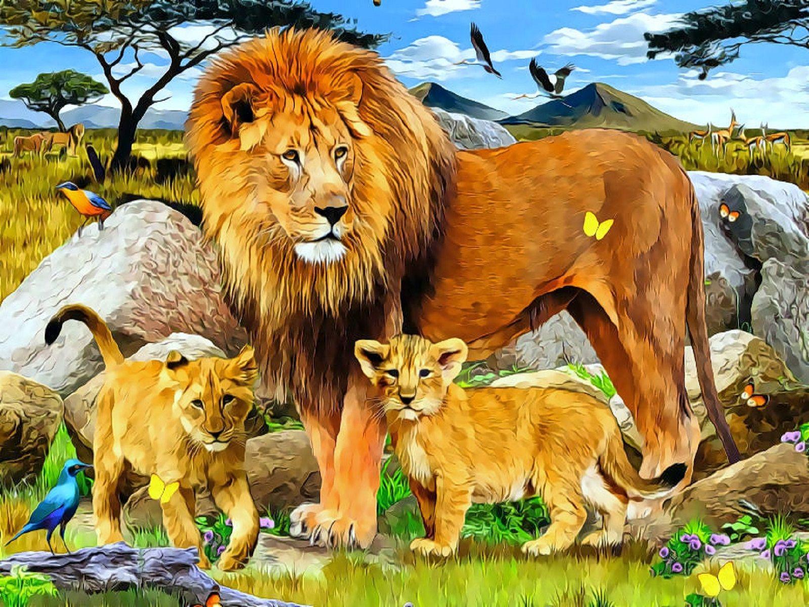 Jungle Animals Wallpapers - Top Free Jungle Animals Backgrounds ...