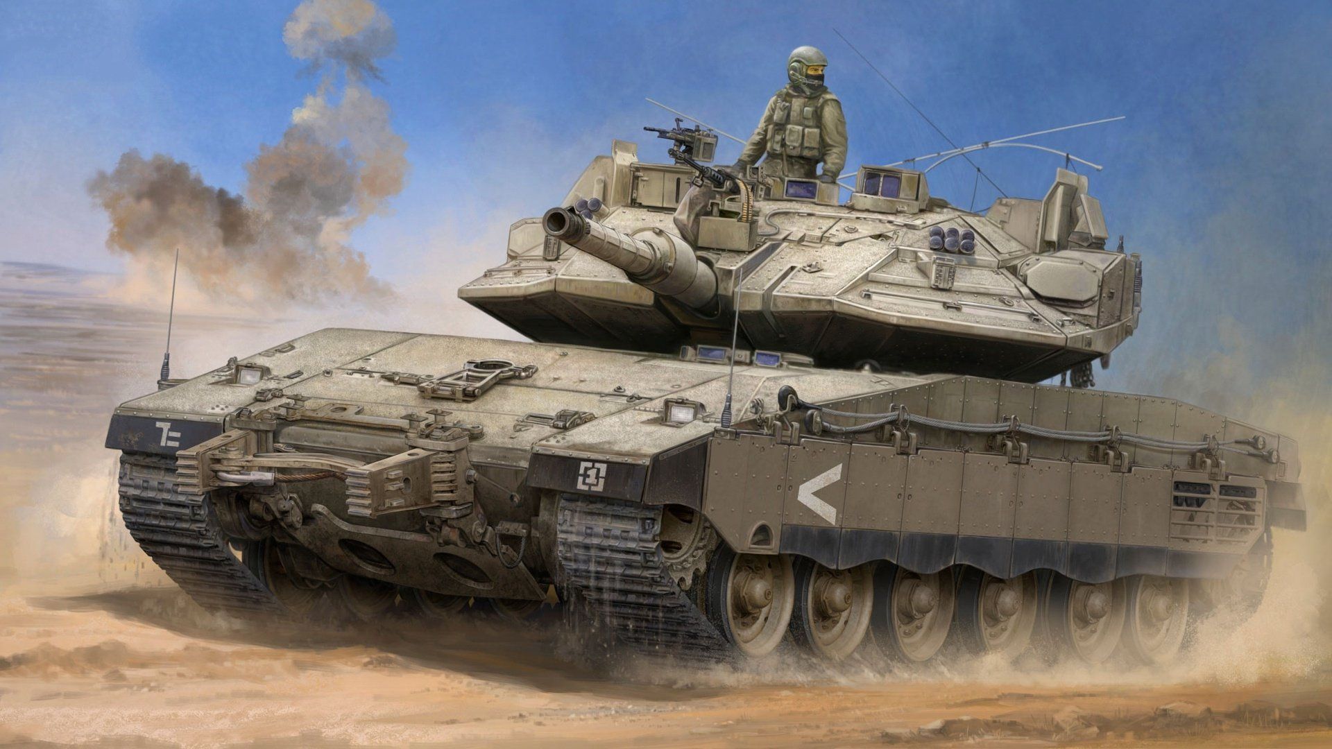1920x1080 Download Tank Military Merkava HD Wallpaper
