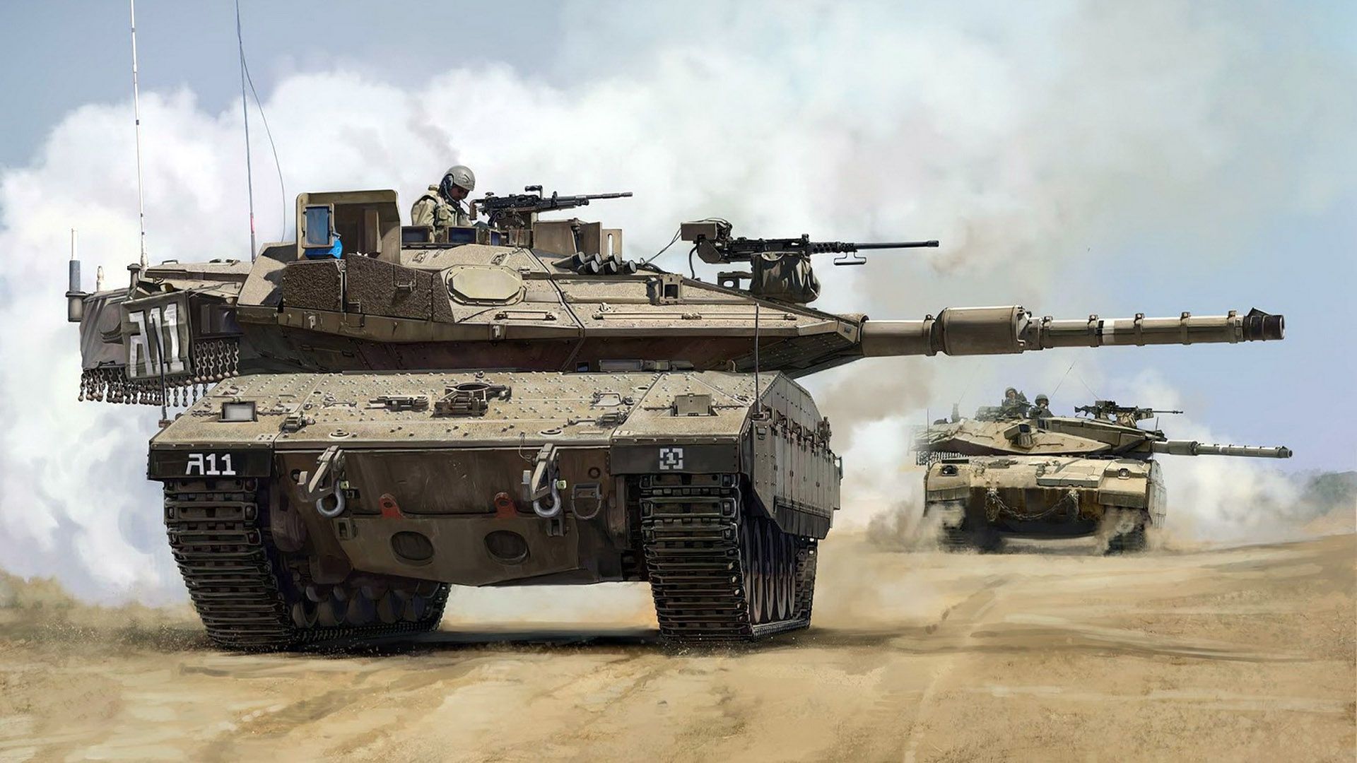 1920x1080 Download Tank Military Merkava HD Wallpaper