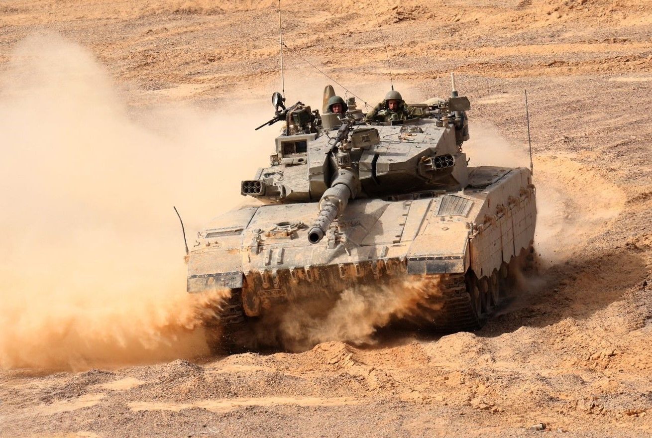 1310x880 Israeli Merkava Tanks on Lebanese