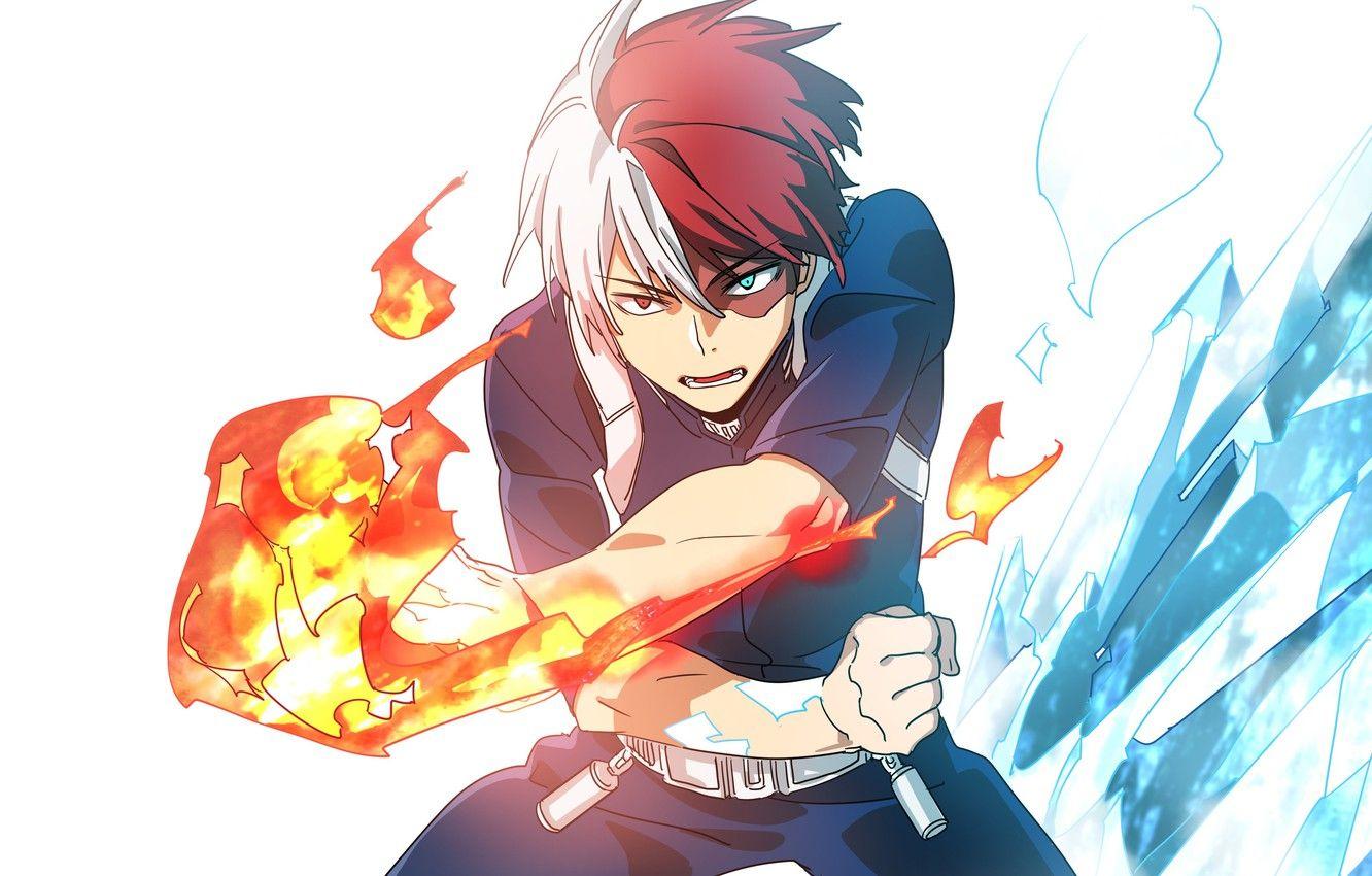 1332x850 Wallpaper art, guy, Boku no Hero Academy, My hero Academy