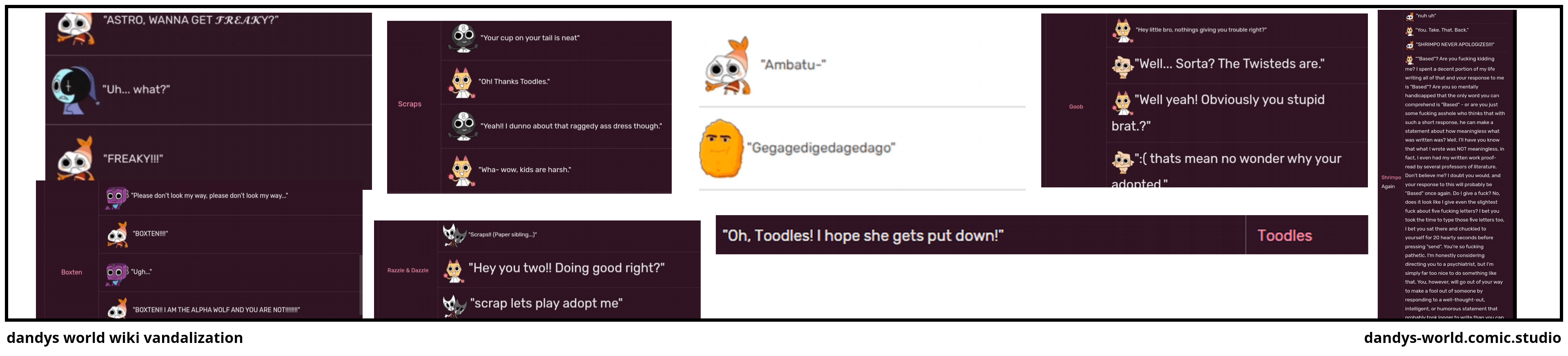 3840x872 dandys world wiki vandalization