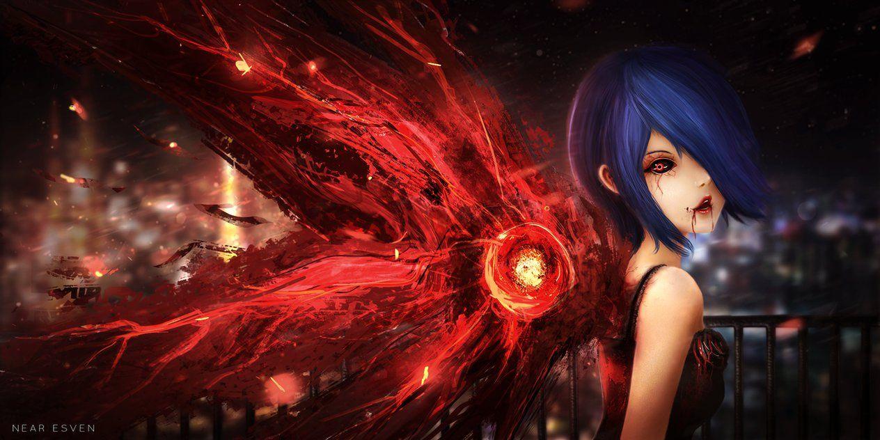 1264x632 Free download Touka Kirishima by NearEsven [1264x632]