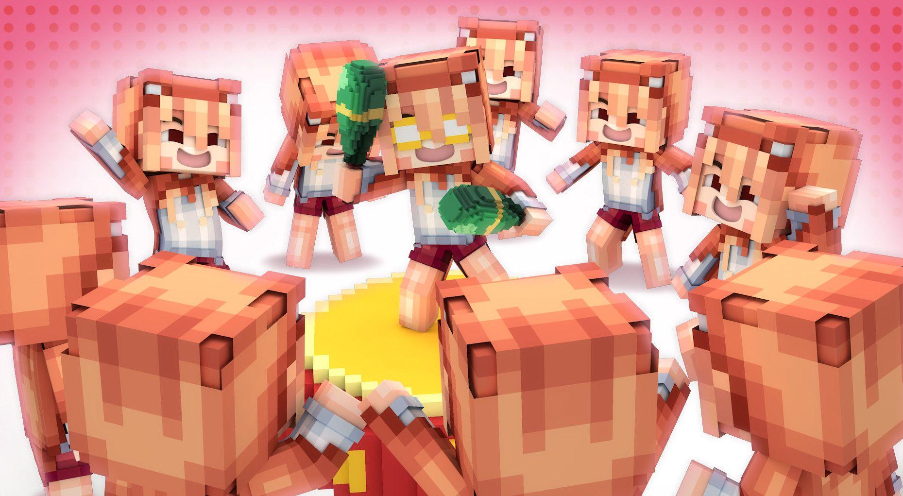 1859x1021 [Minecraft Wallpaper] Himouto! Umaru Chan