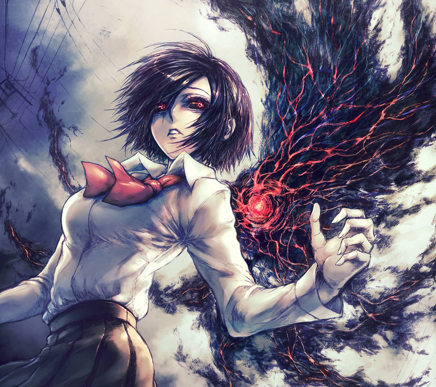 1440x1280 Touka Kirishima Wallpaper