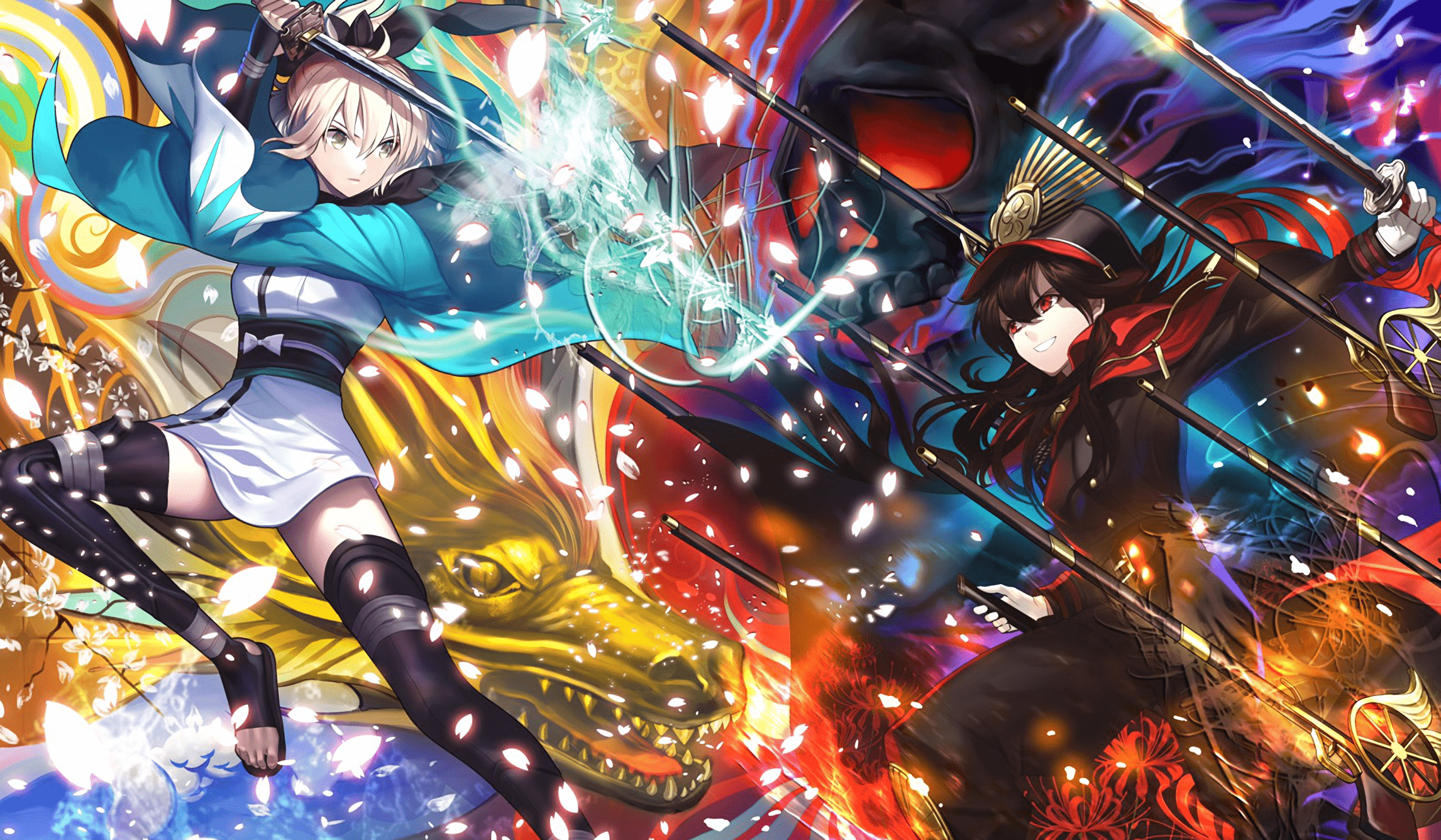 2292x1336 Wallpaper Fate Grand Order, Saber, Sakura Saber, Oda