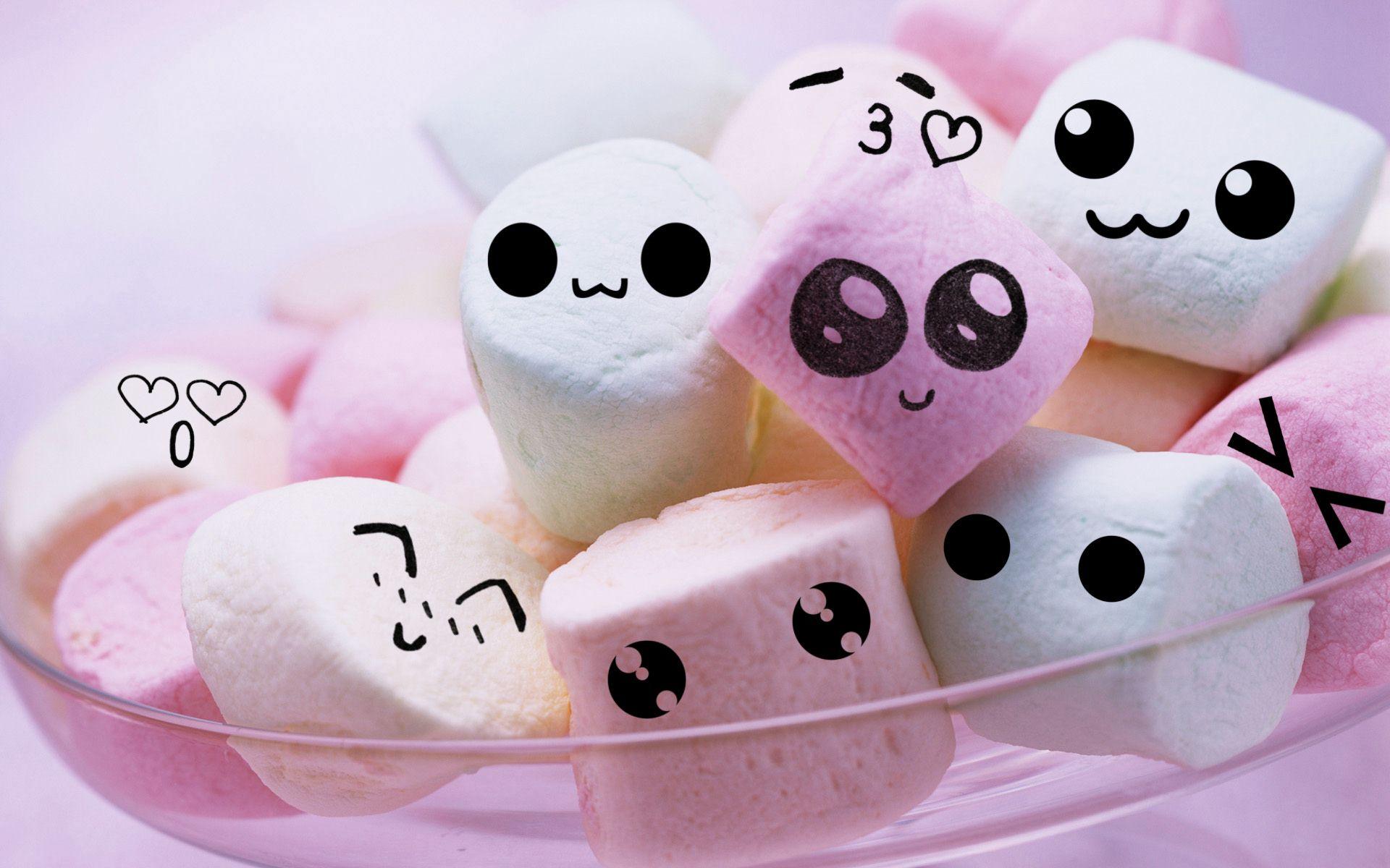 Cute Marshmallow Wallpapers Top Free Cute Marshmallow Backgrounds Wallpaperaccess