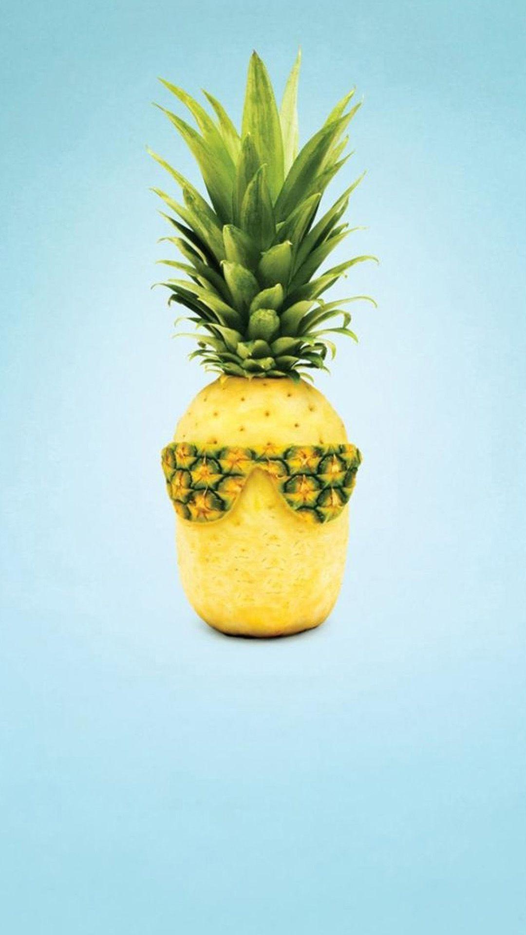 1080x1920 Cute Lovely Pineapple Fruit Wallpaper iPhone 3D