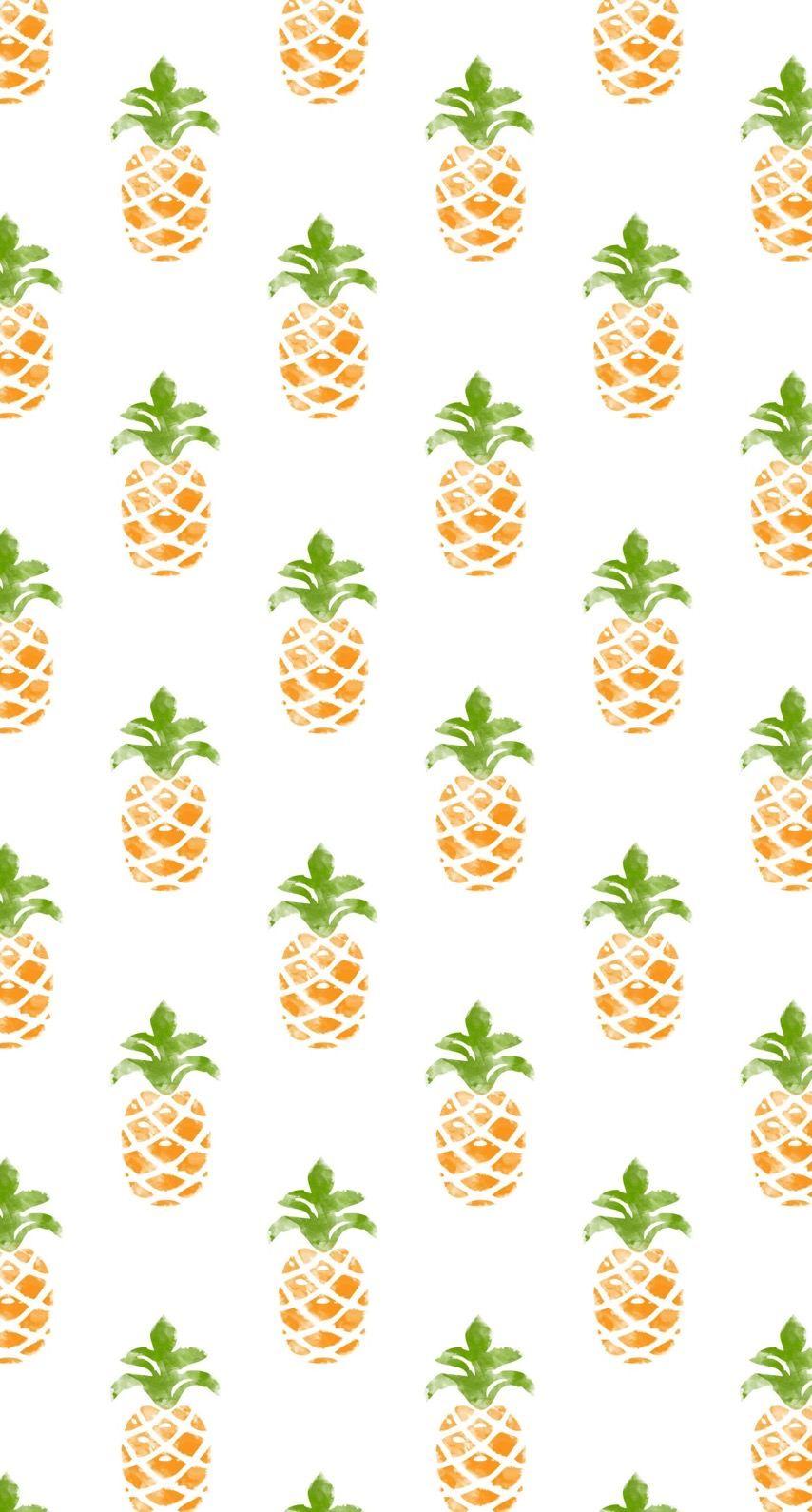 854x1590 Pattern illustration fruit pineapple greenish yellow women