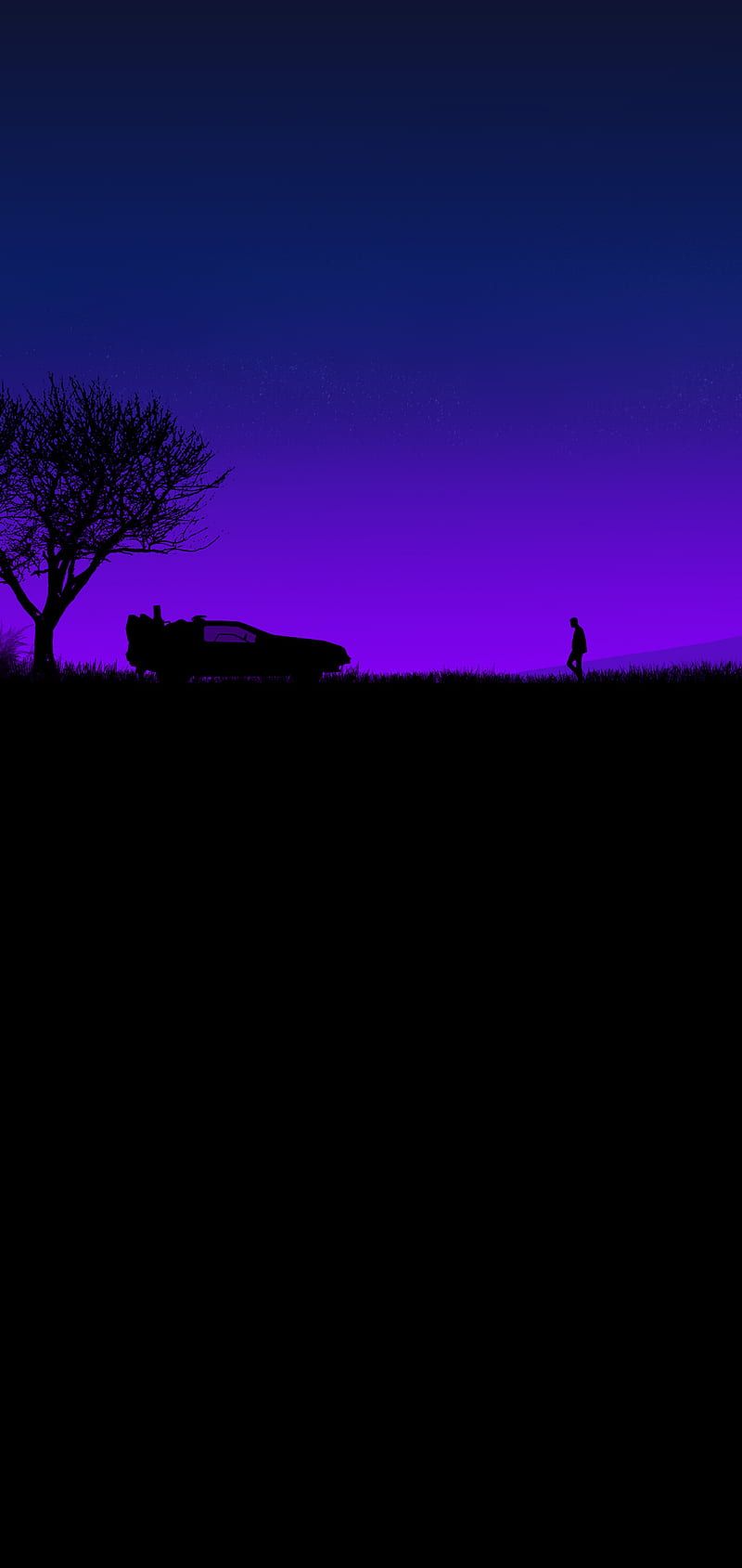 800x1689 Delorean, amoled, back to the future